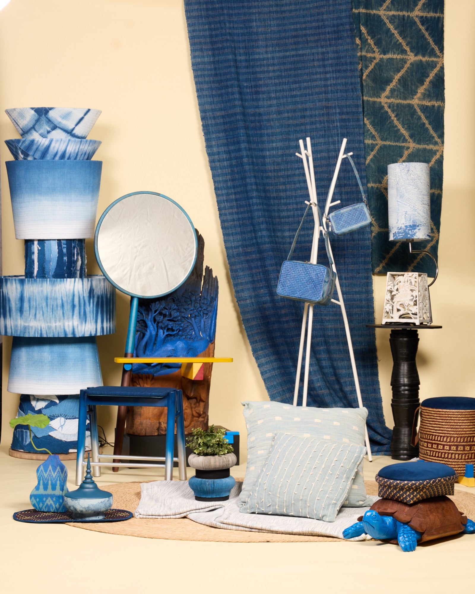 SUMPHAT - Pearl Indigo Pot & Mali Indigo Pot Set