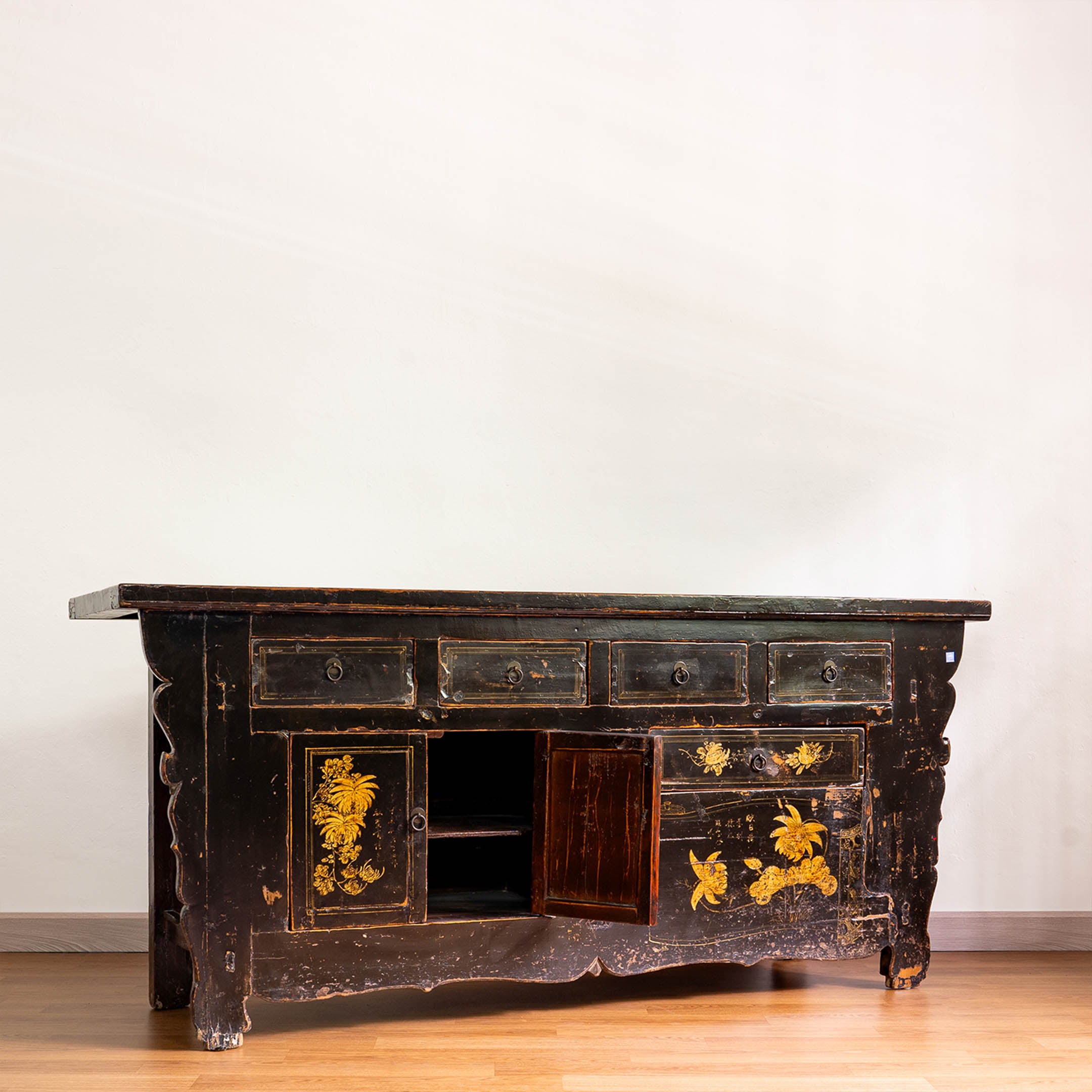 Chinese Antique Hand-Painted Sideboard