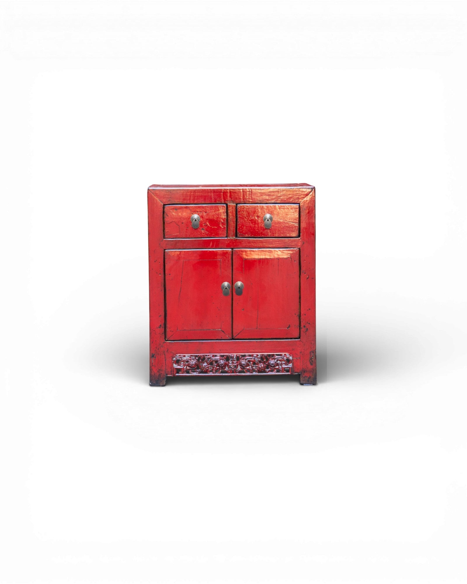 Qing Dynasty Red Sideboard Cabinet - Surround Living - 1