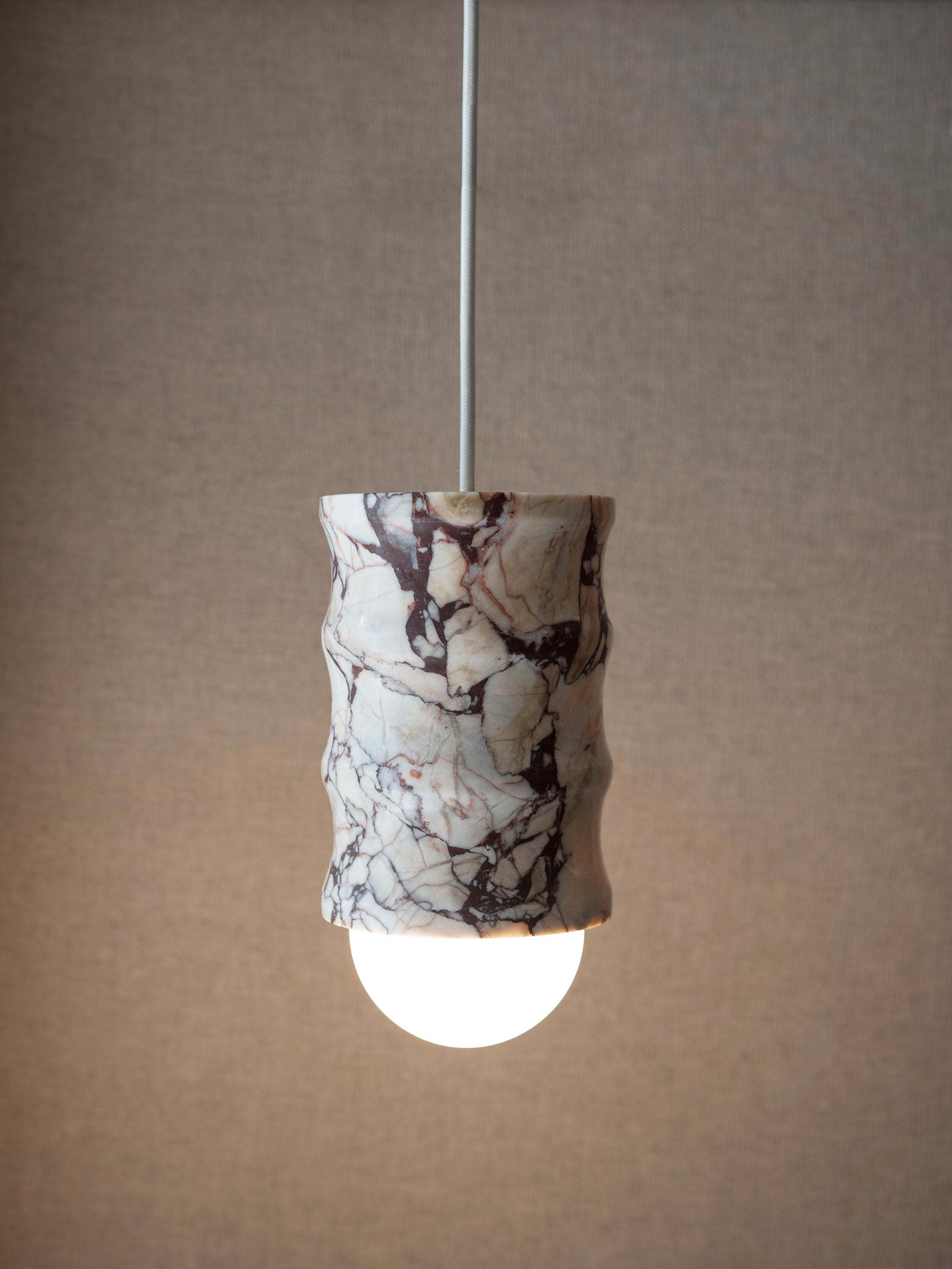 Fluted Pendant - Chocolate