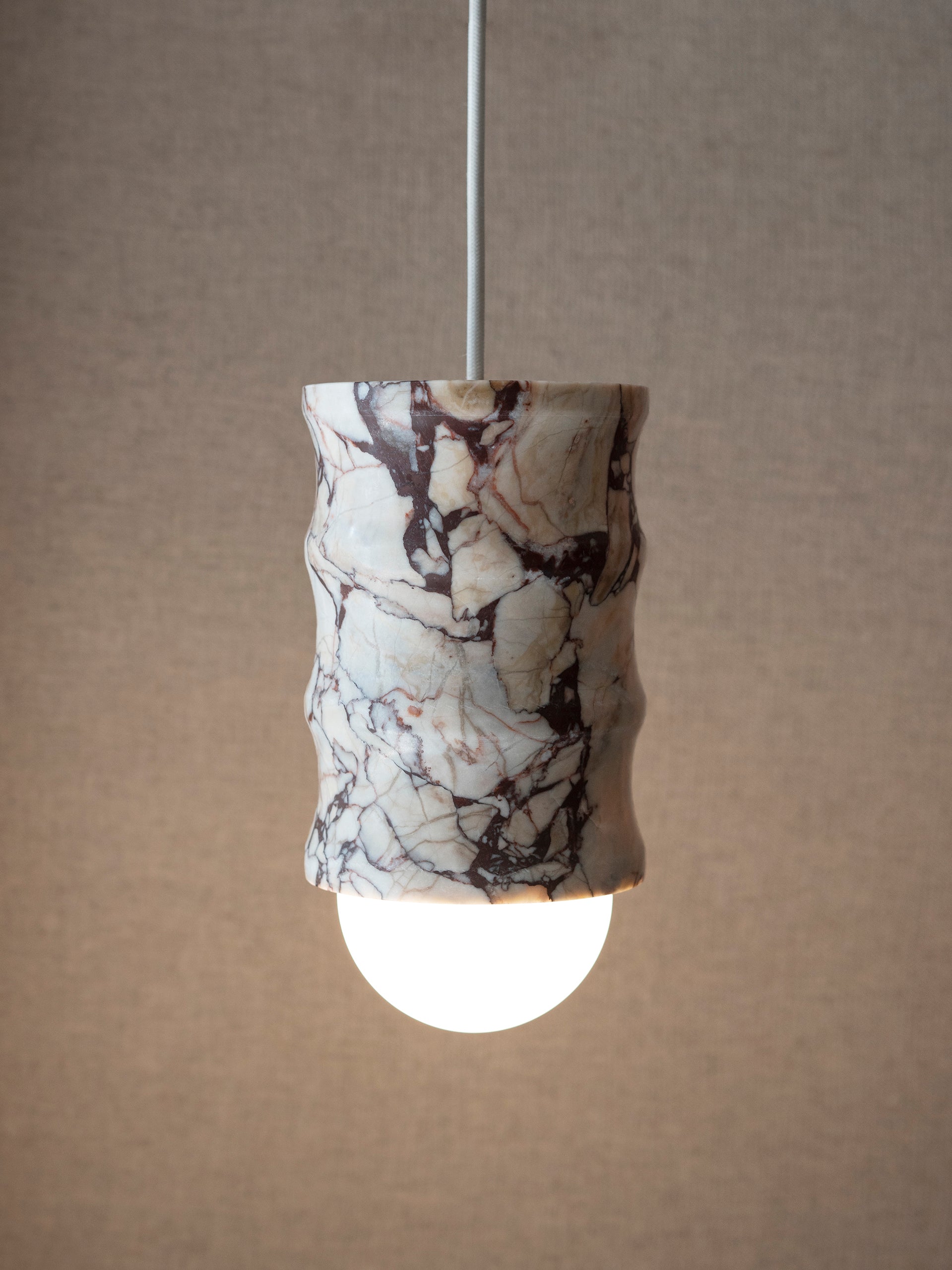 Fluted Pendant - Chocolate