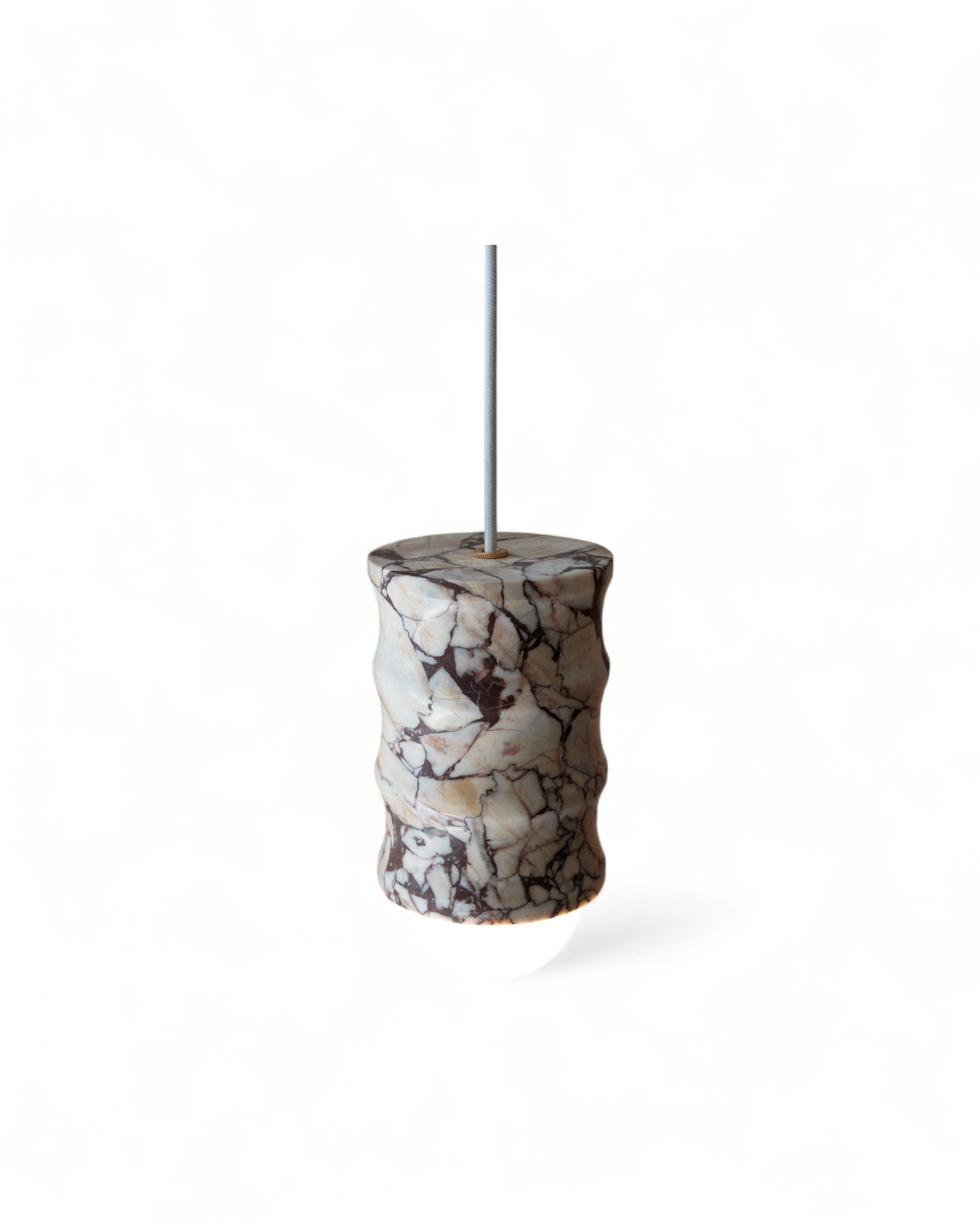 Fluted Pendant - Chocolate