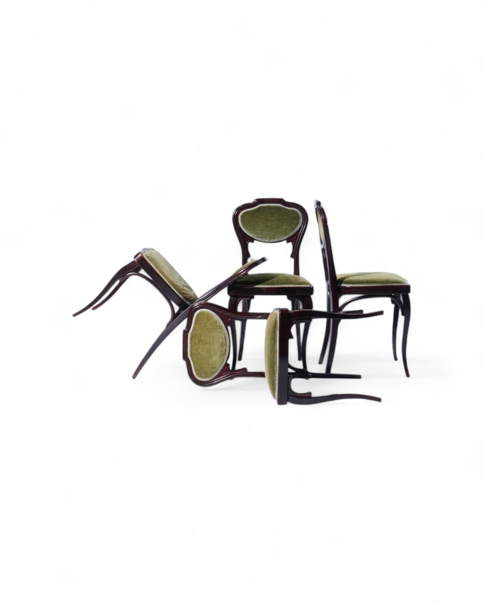 Josef Kohn Chairs and Settee - Set of 5