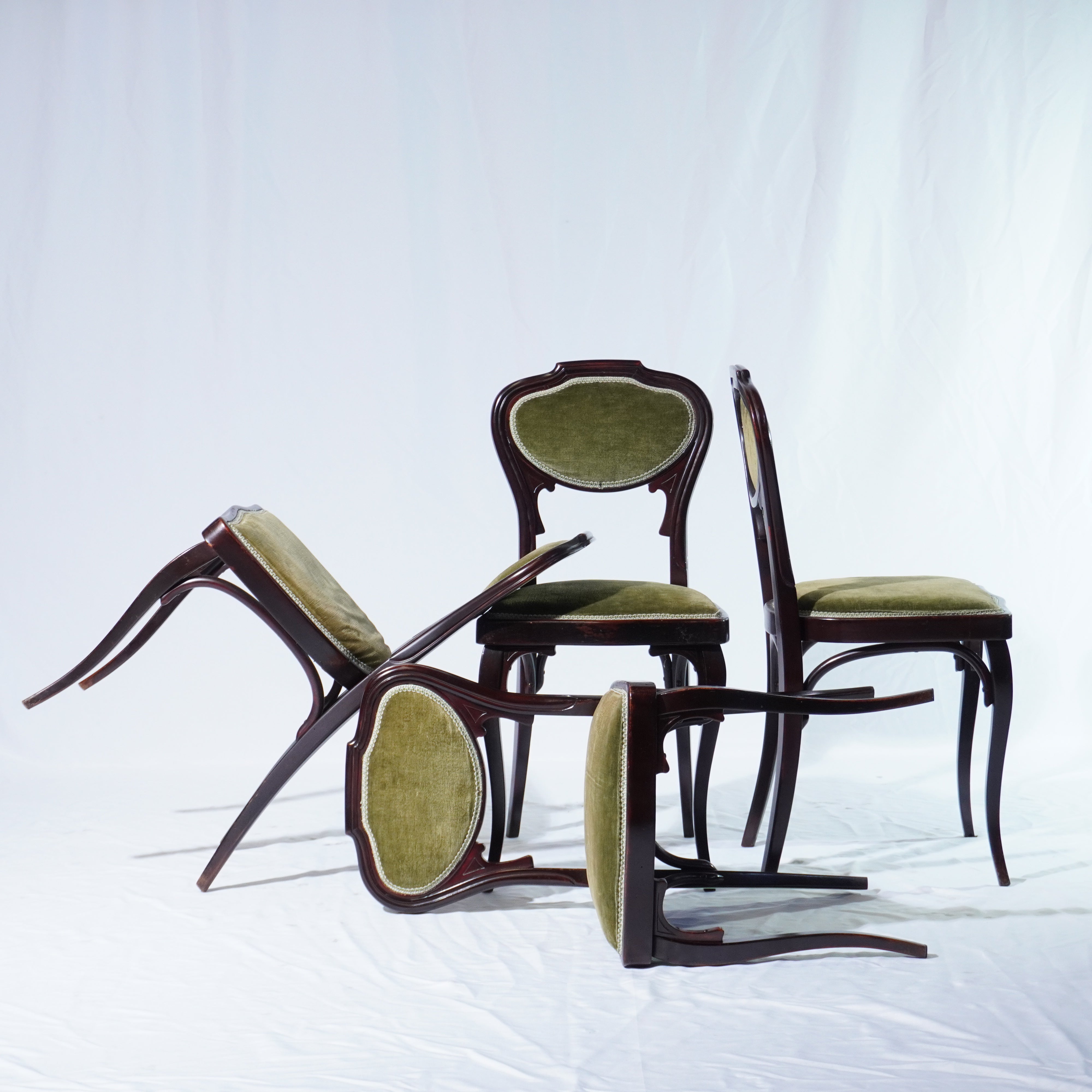 Josef Kohn Chairs and Settee - Set of 5