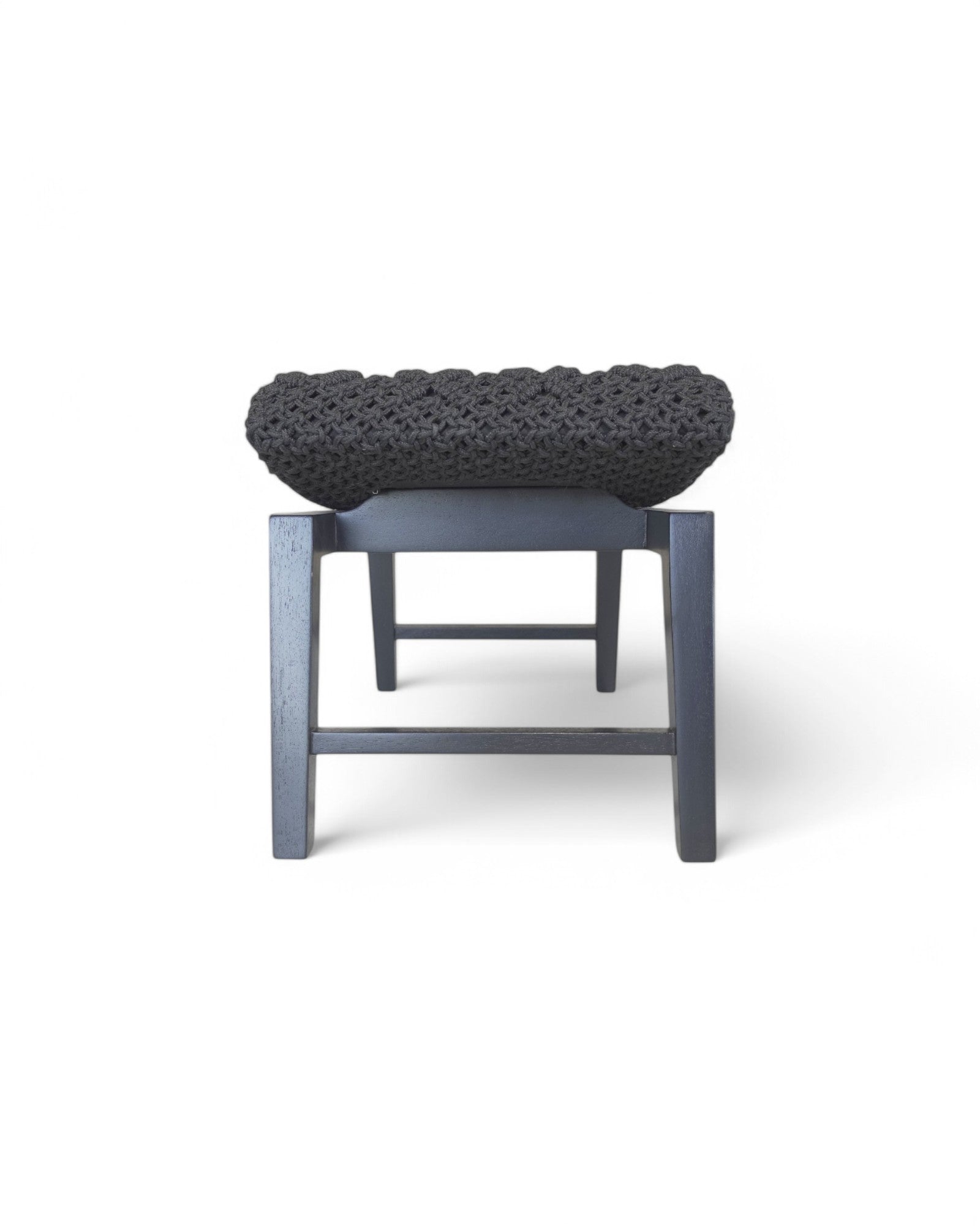 Antix Macrame Stool - Black - Surround Living - 7