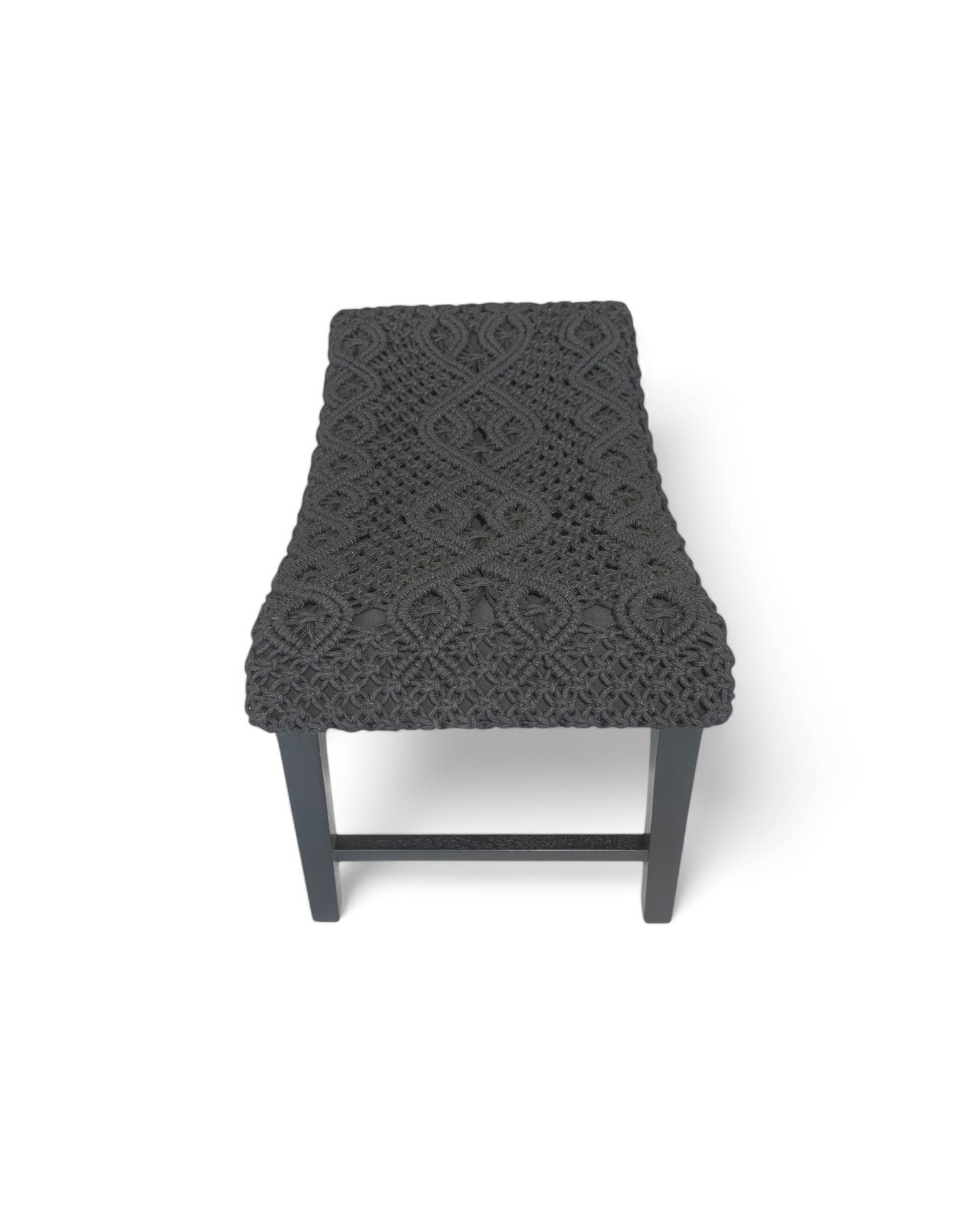 Antix Macrame Stool - Black - Surround Living - 8