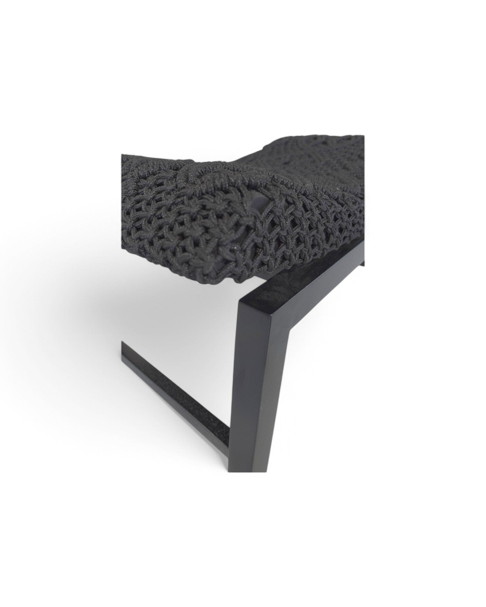 Antix Macrame Stool - Black - Surround Living - 11