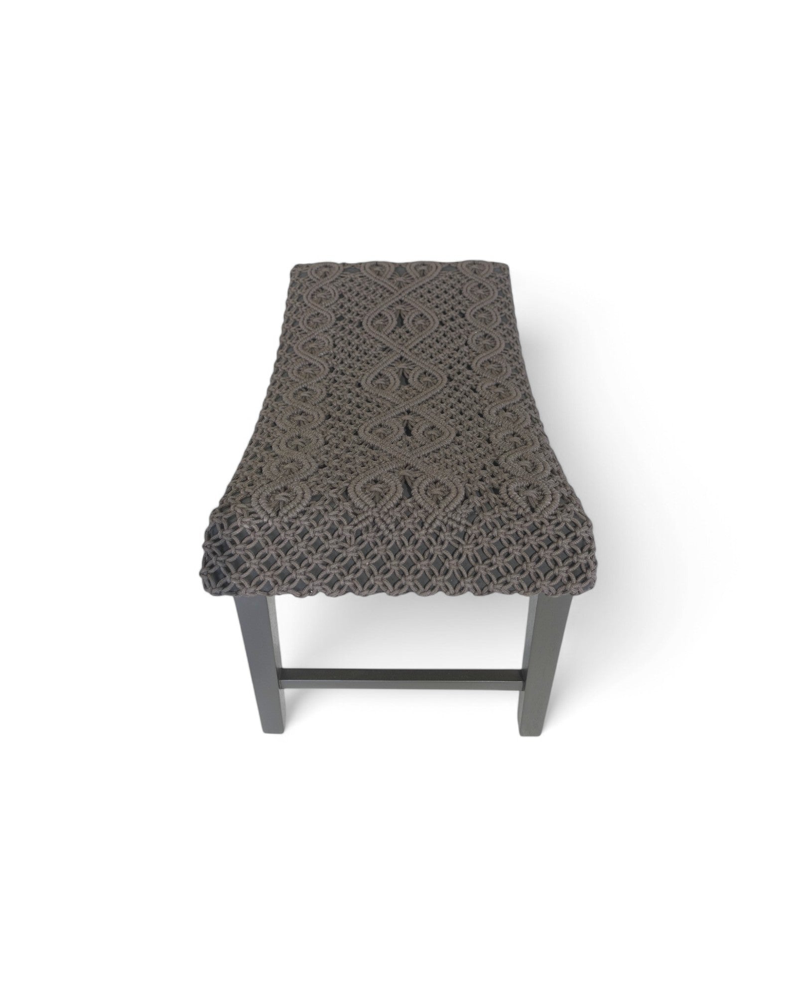 Antix Macrame Stool - Brown