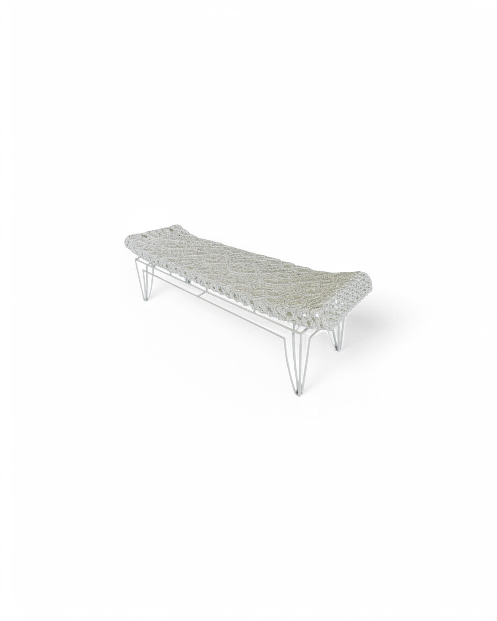 Bangbao Macrame Bench - White