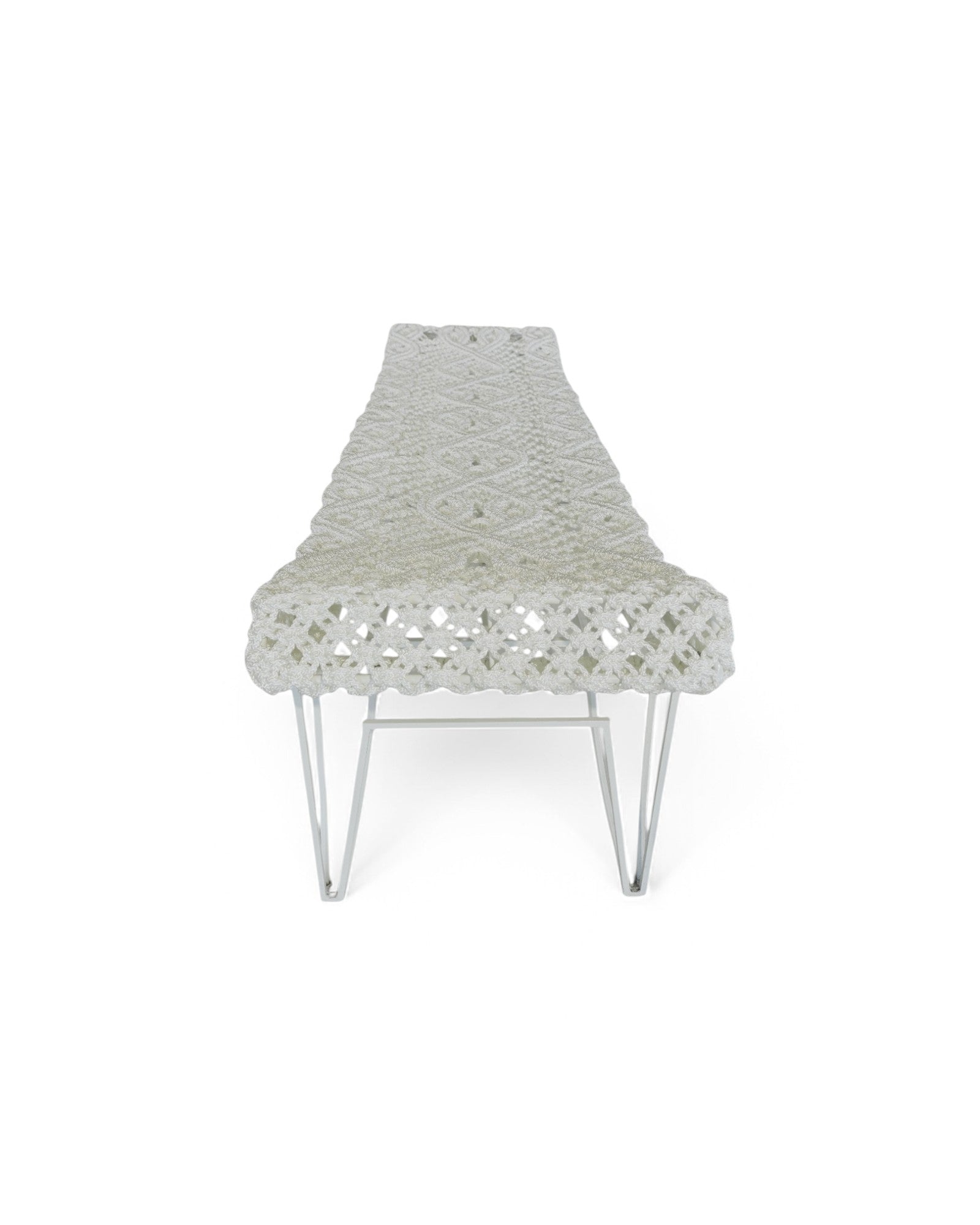 Bangbao Macrame Bench - White