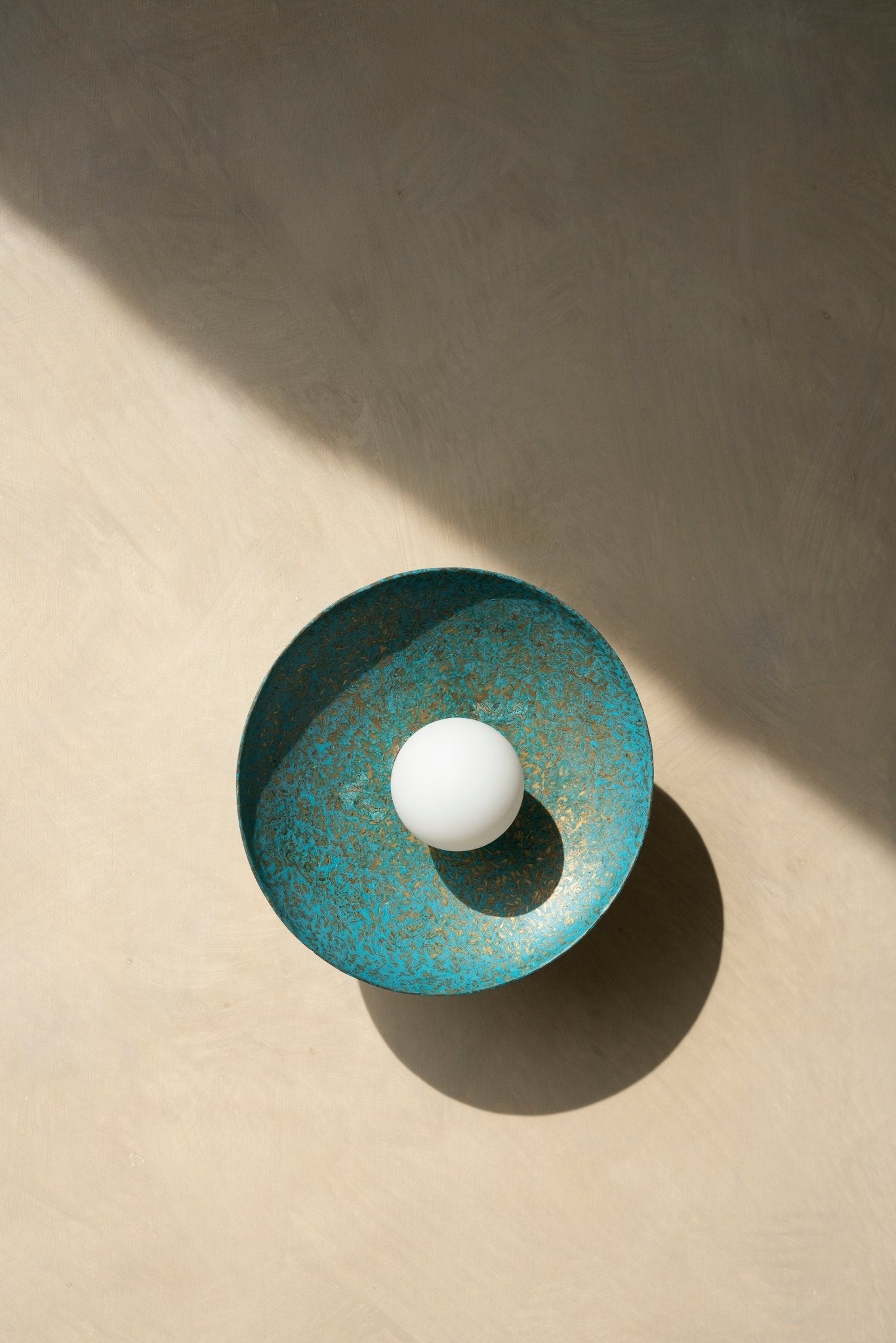 Ban Pa Ao Concave Sconce - Coiled Rice Husk Blue - Surround Living - 5