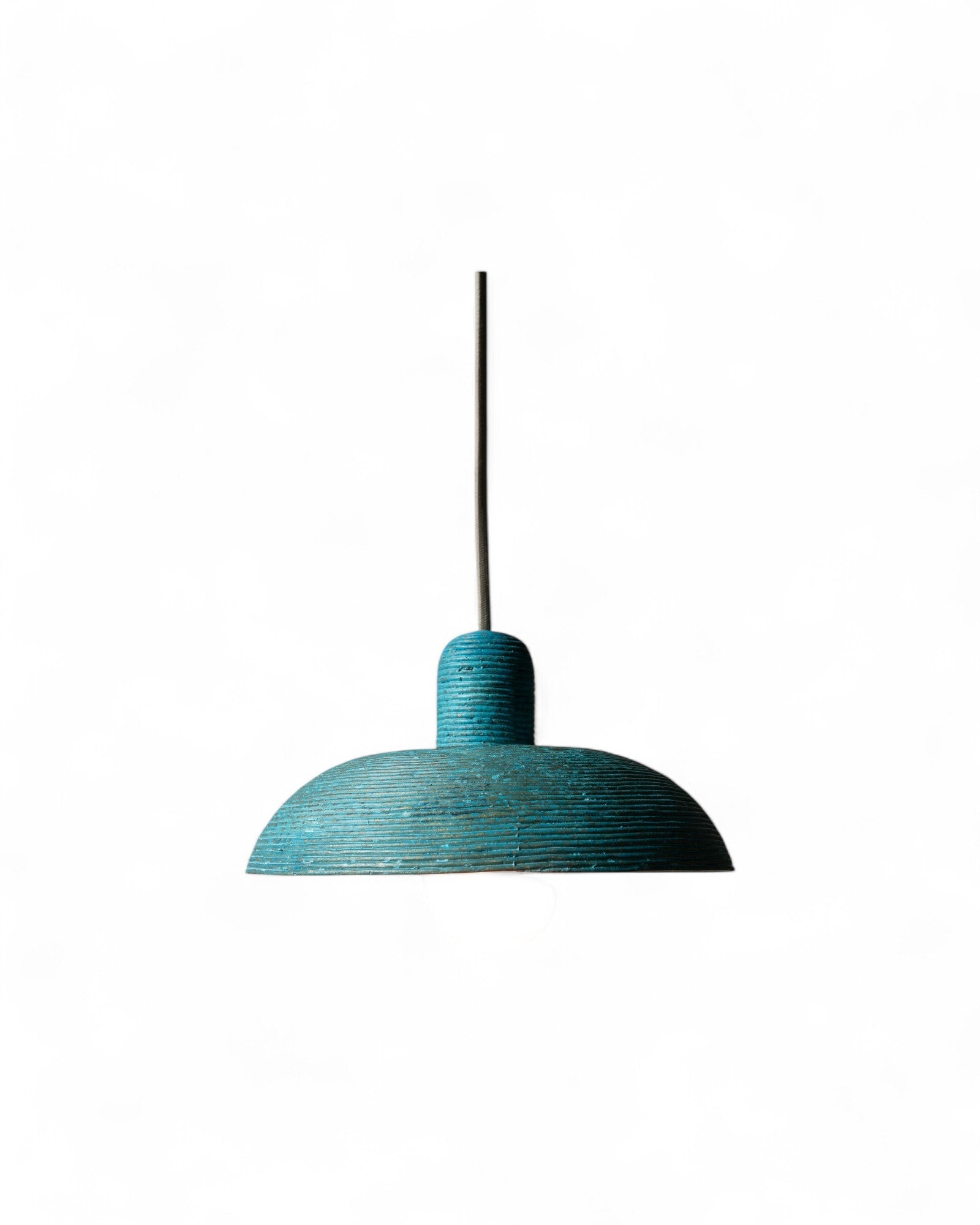 Ban Pa Ao Pendant - Coiled Rice Husk Blue