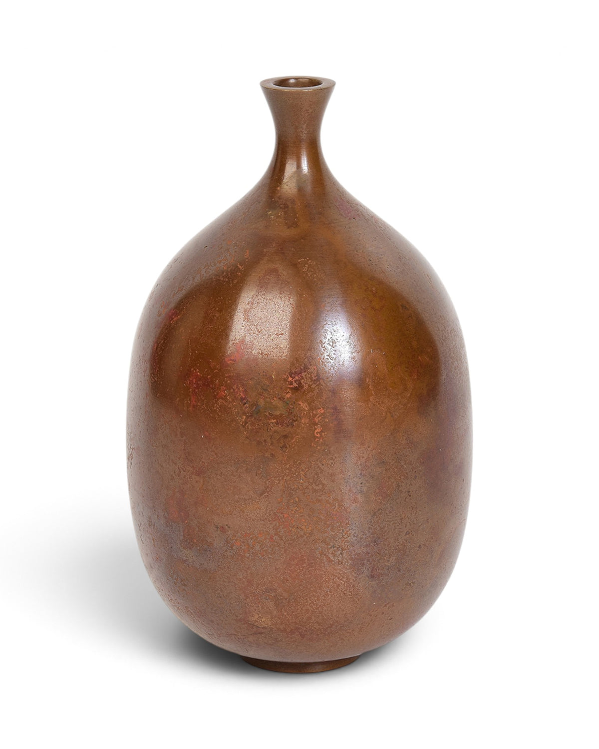 Japanese Bronze Vase with Hasegawa Megumi Makers Signature