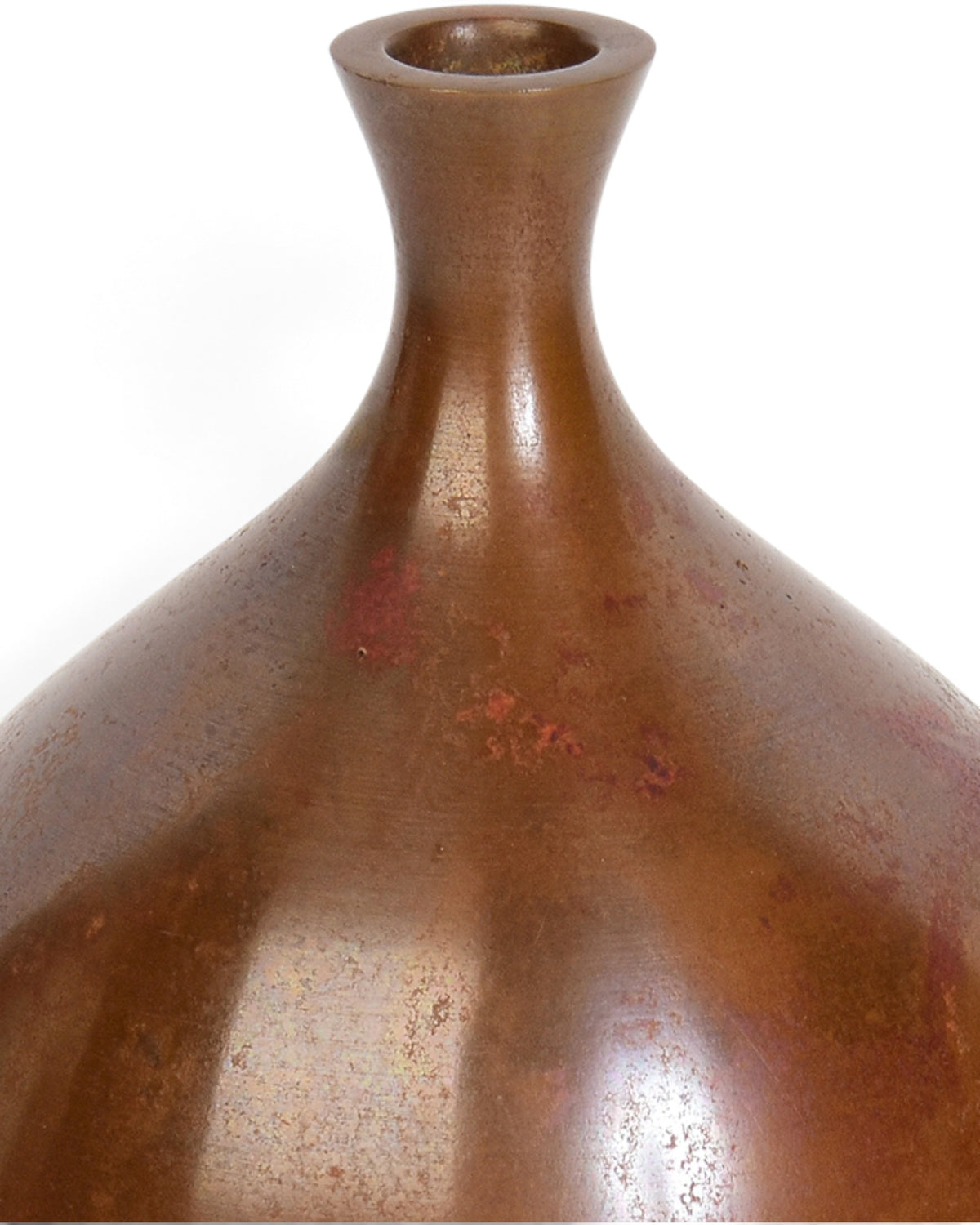 Japanese Bronze Vase with Hasegawa Megumi Makers Signature