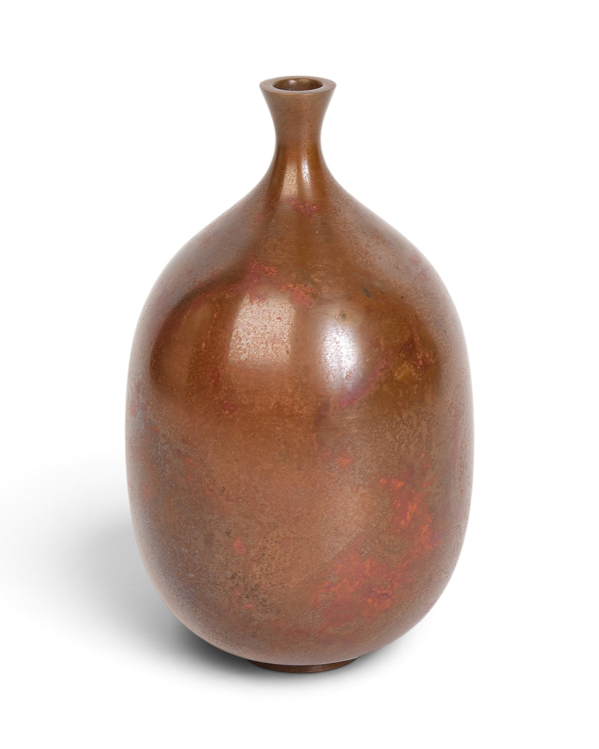 Japanese Bronze Vase with Hasegawa Megumi Makers Signature