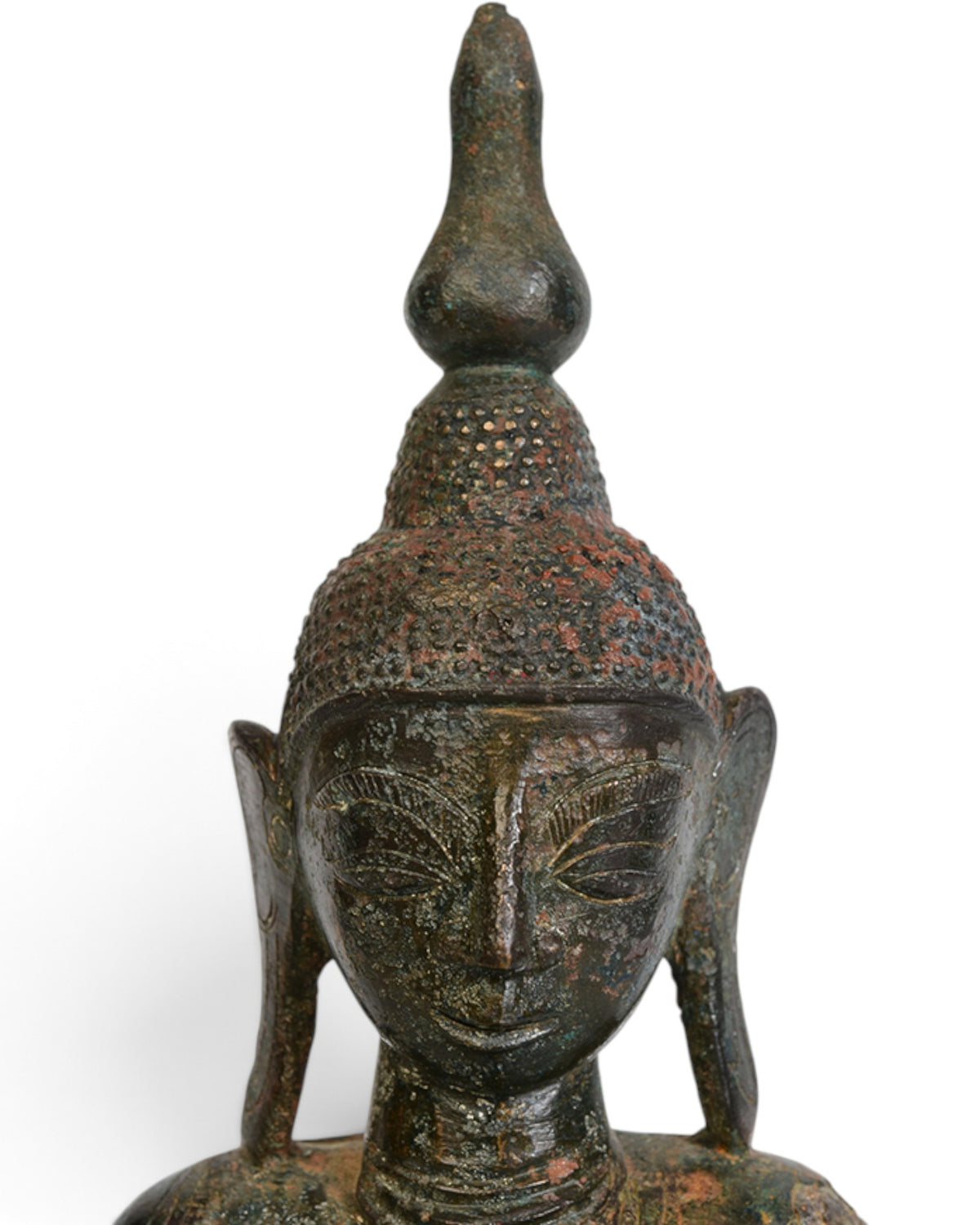 Burmese Bronze Seated Buddha Lotus Base, Shan Period