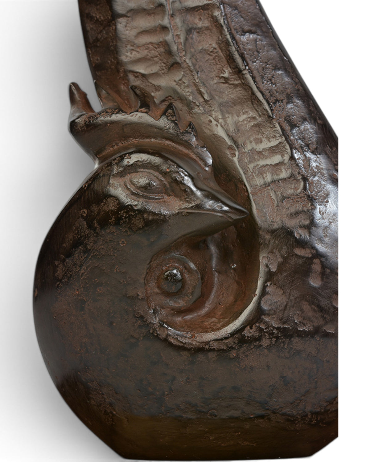 Japanese Bronze Rooster with Maker Hachii Koji Signature