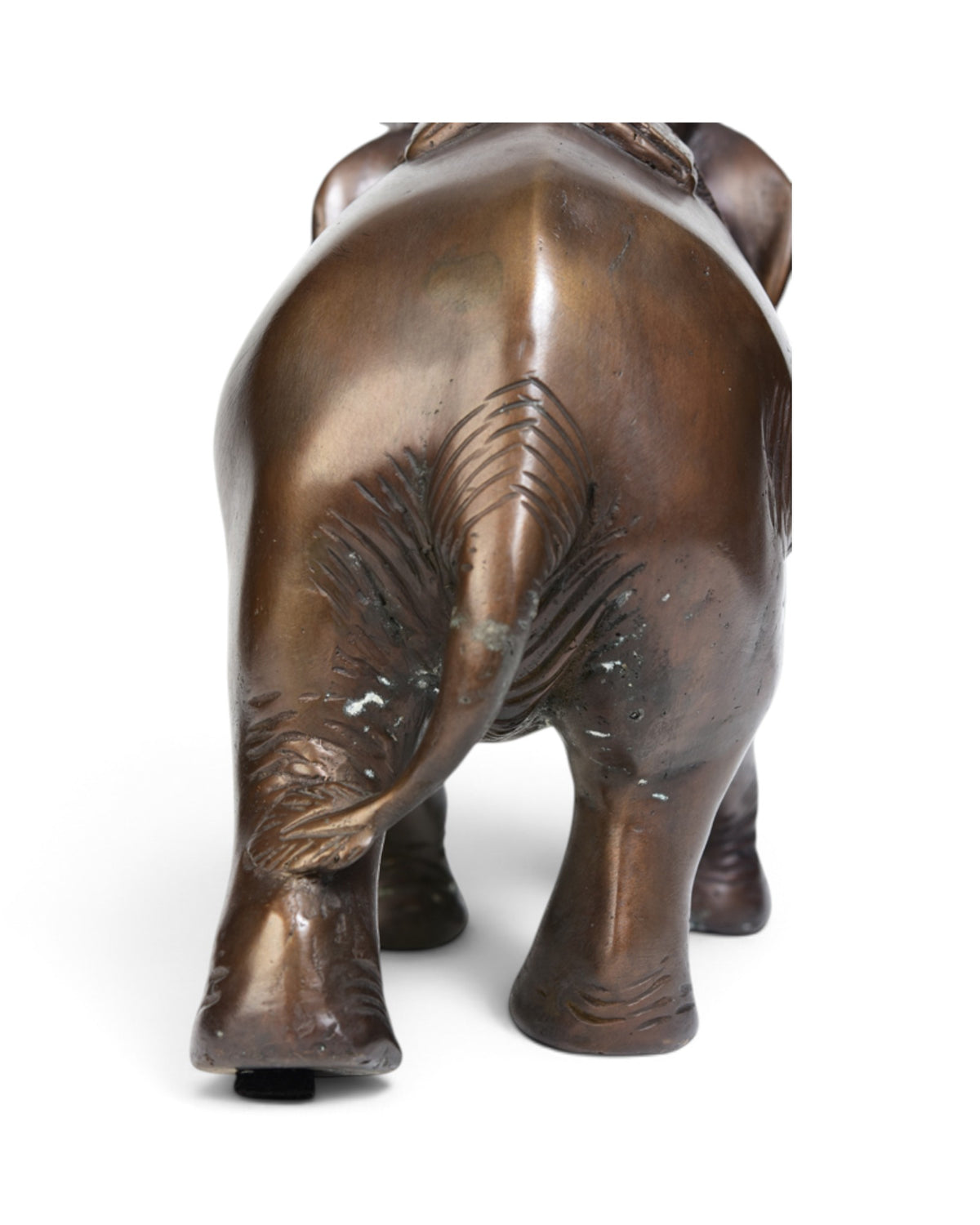 Finely Cast Asian Bronze Elephant Animal Statue