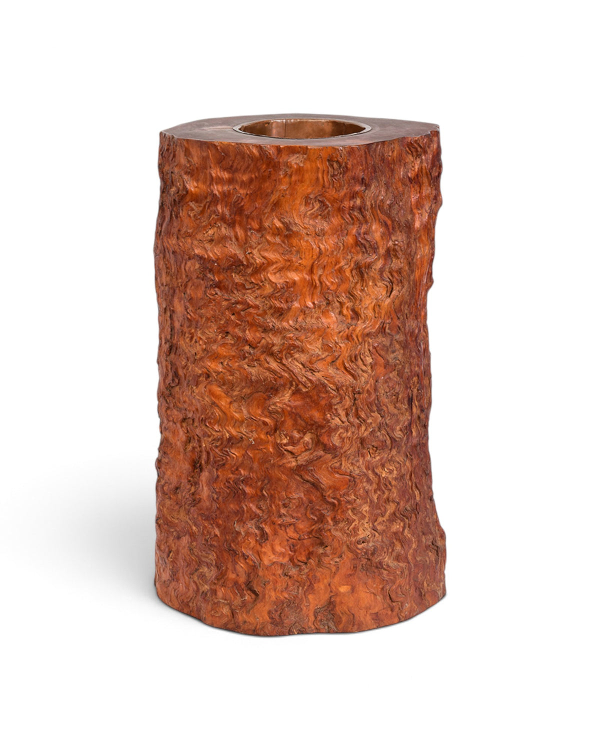 Japanese Large Burl Wood Hibachi Vessel
