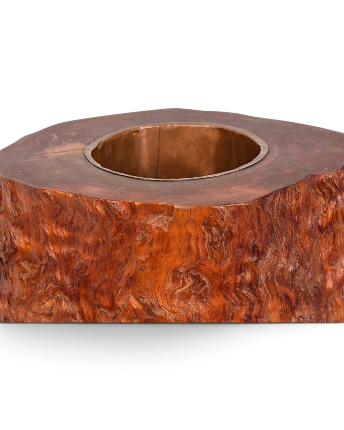 Japanese Large Burl Wood Hibachi Vessel