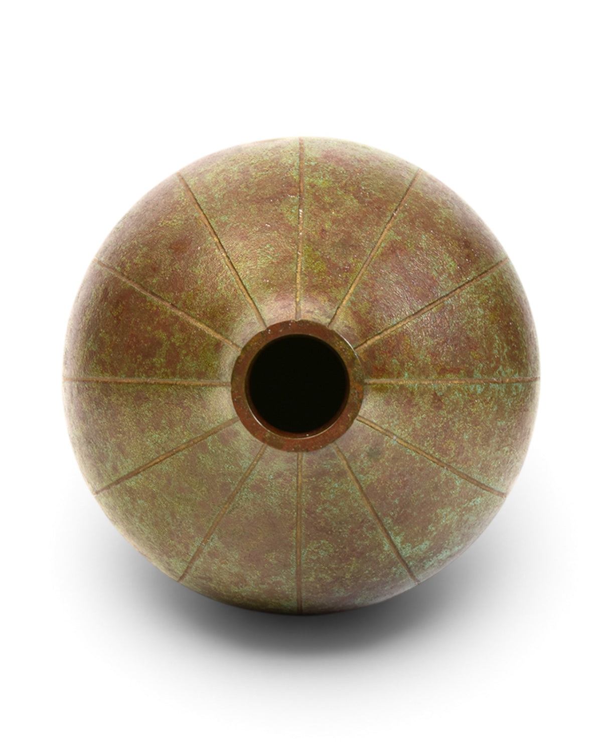 Japanese Bronze Vase in Gourd Shape with Makers Signature