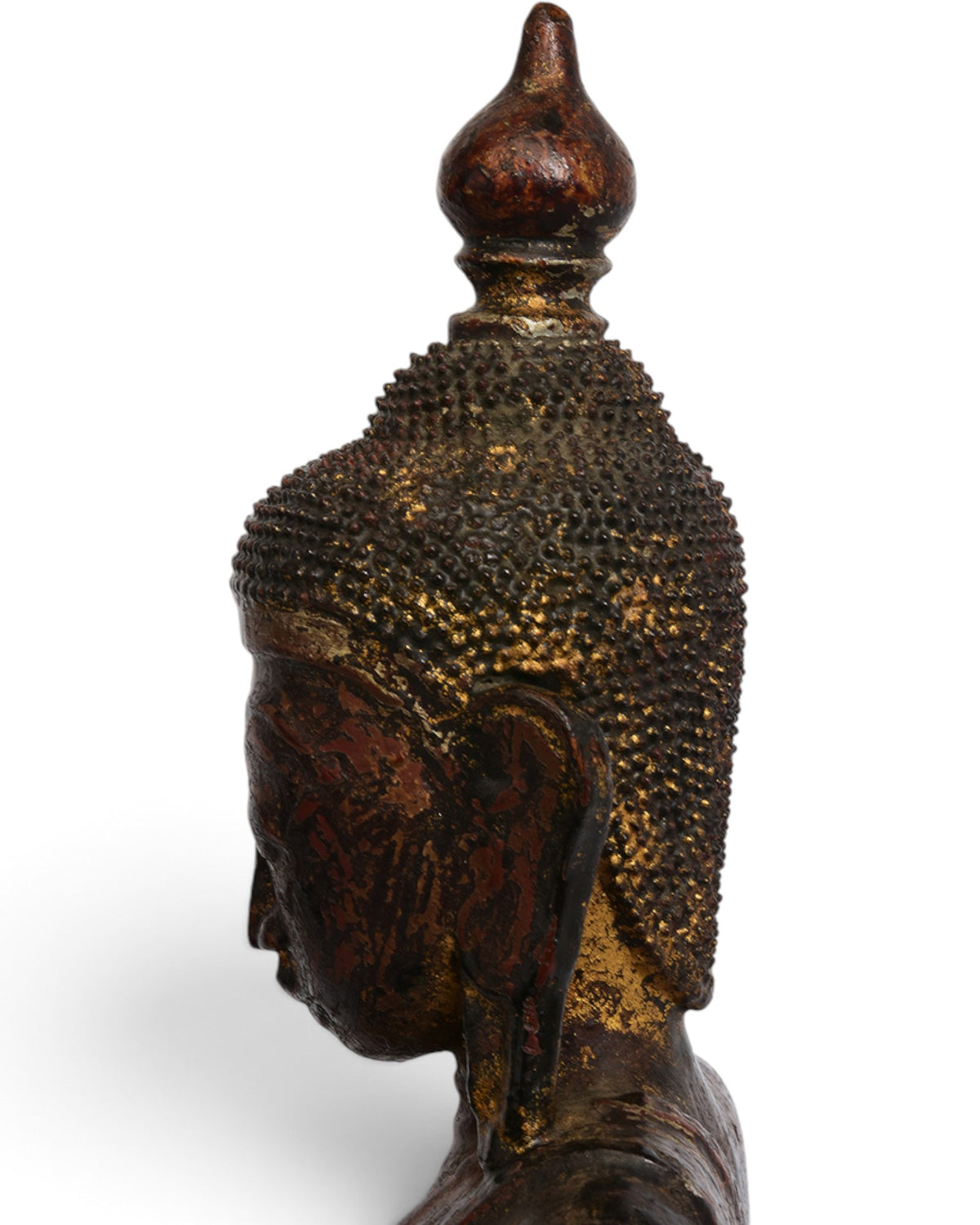 Burmese Wooden Seated Buddha, Shan Style