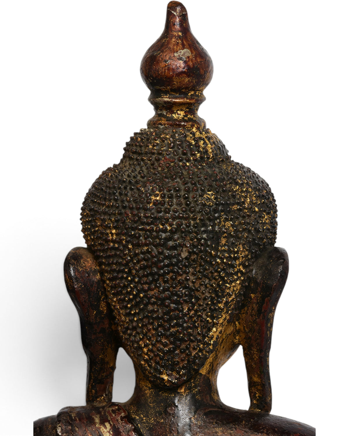 Burmese Wooden Seated Buddha, Shan Style