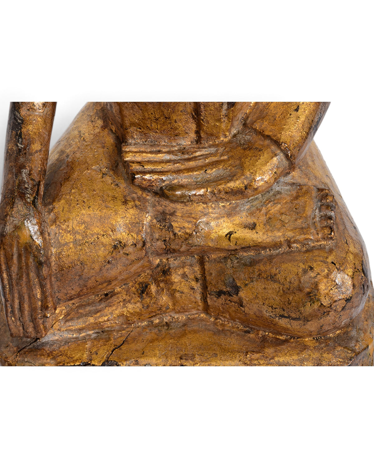 Tai Lue Burmese Wooden Seated Buddha