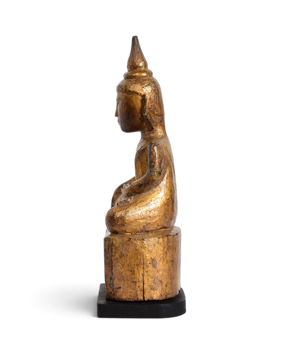 Tai Lue Burmese Wooden Seated Buddha