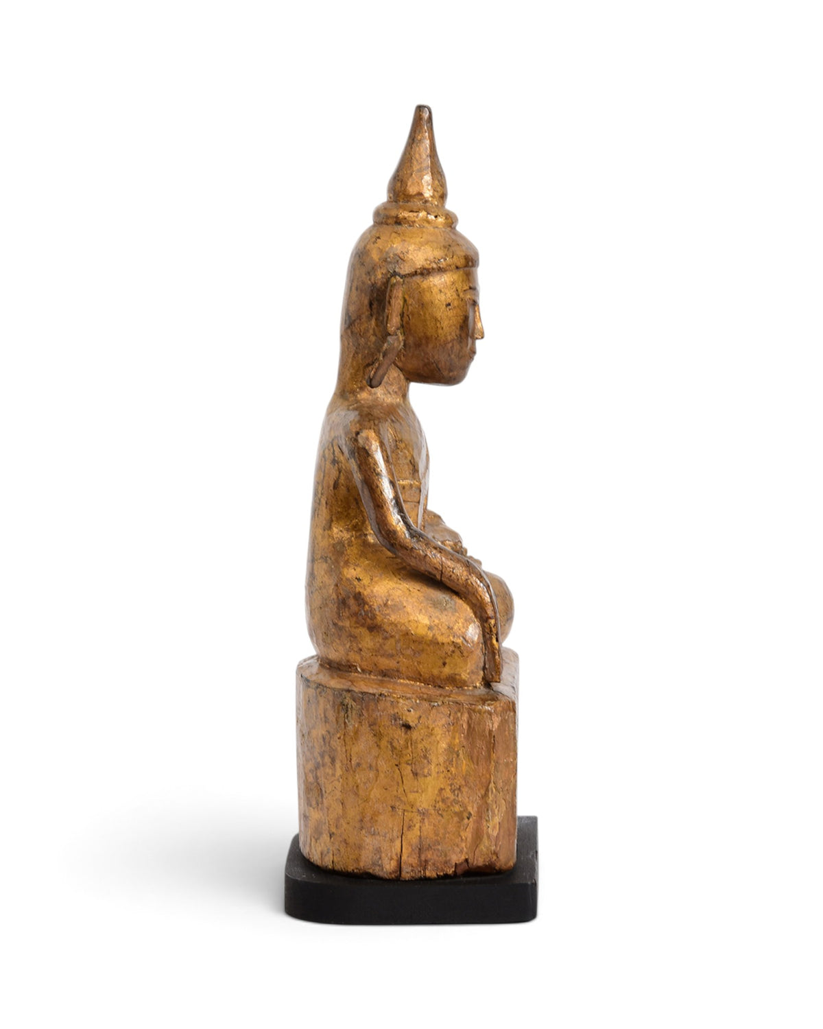 Tai Lue Burmese Wooden Seated Buddha