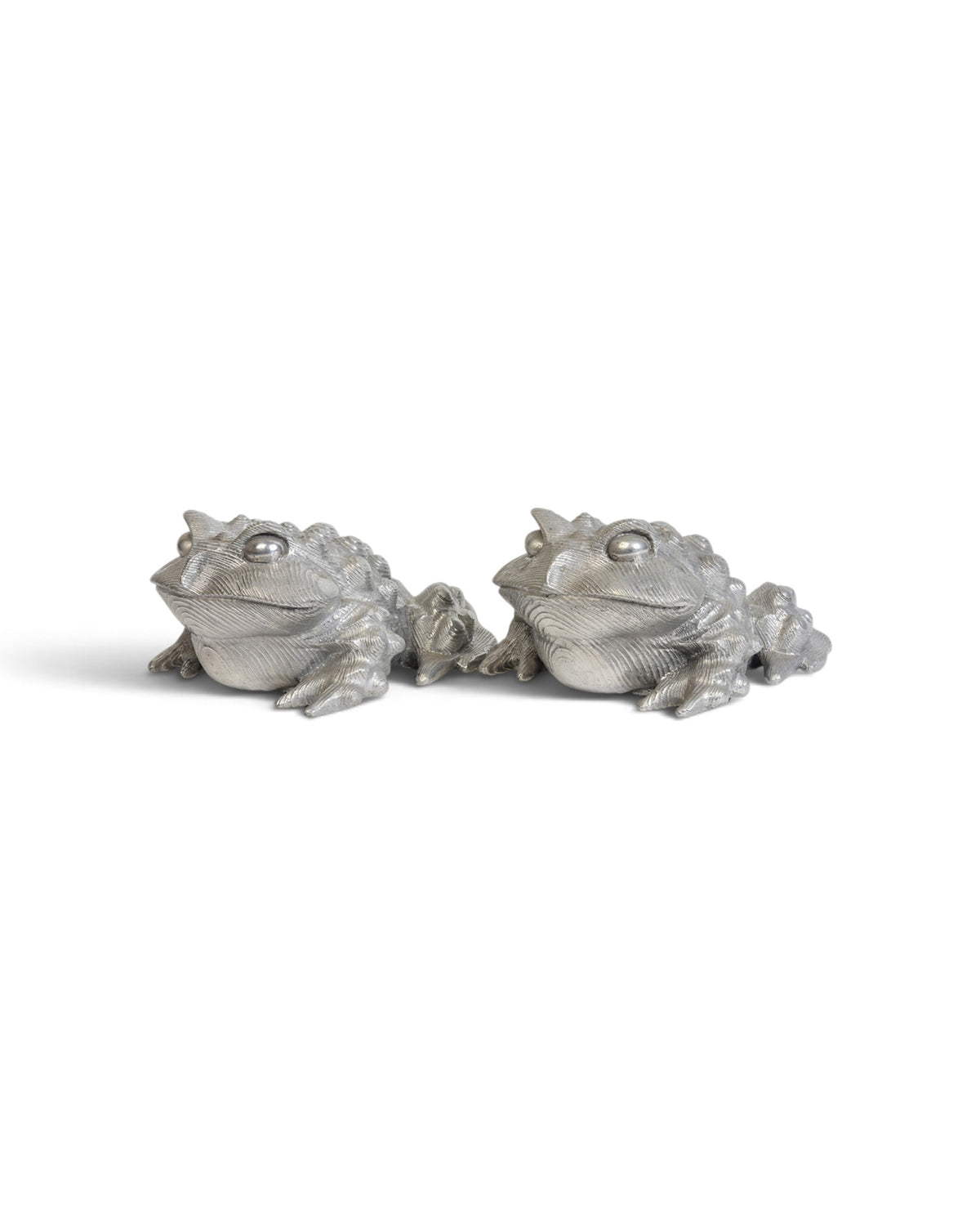 A Pair of Japanese Bronze Toads - Set of 2