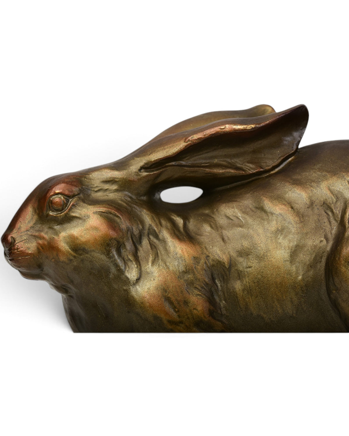 Japanese Bronze Rabbit Hollow Sculpture