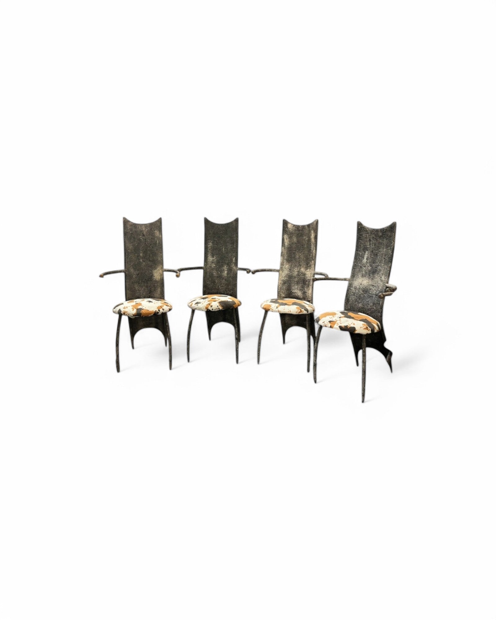 Parisian Curved Textured Dining Chair - Set of 4