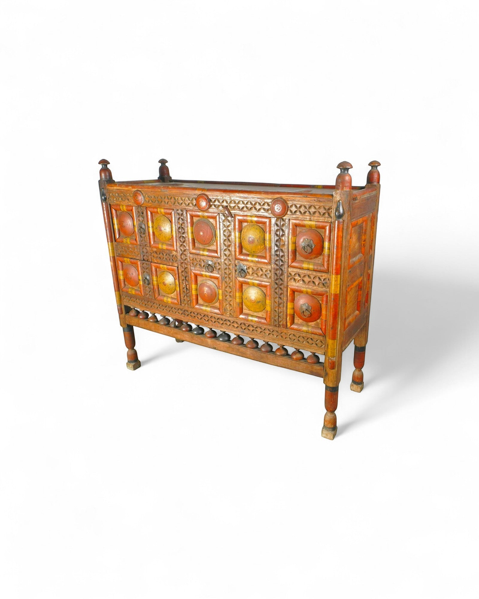 Punjab Painted Chest Commode