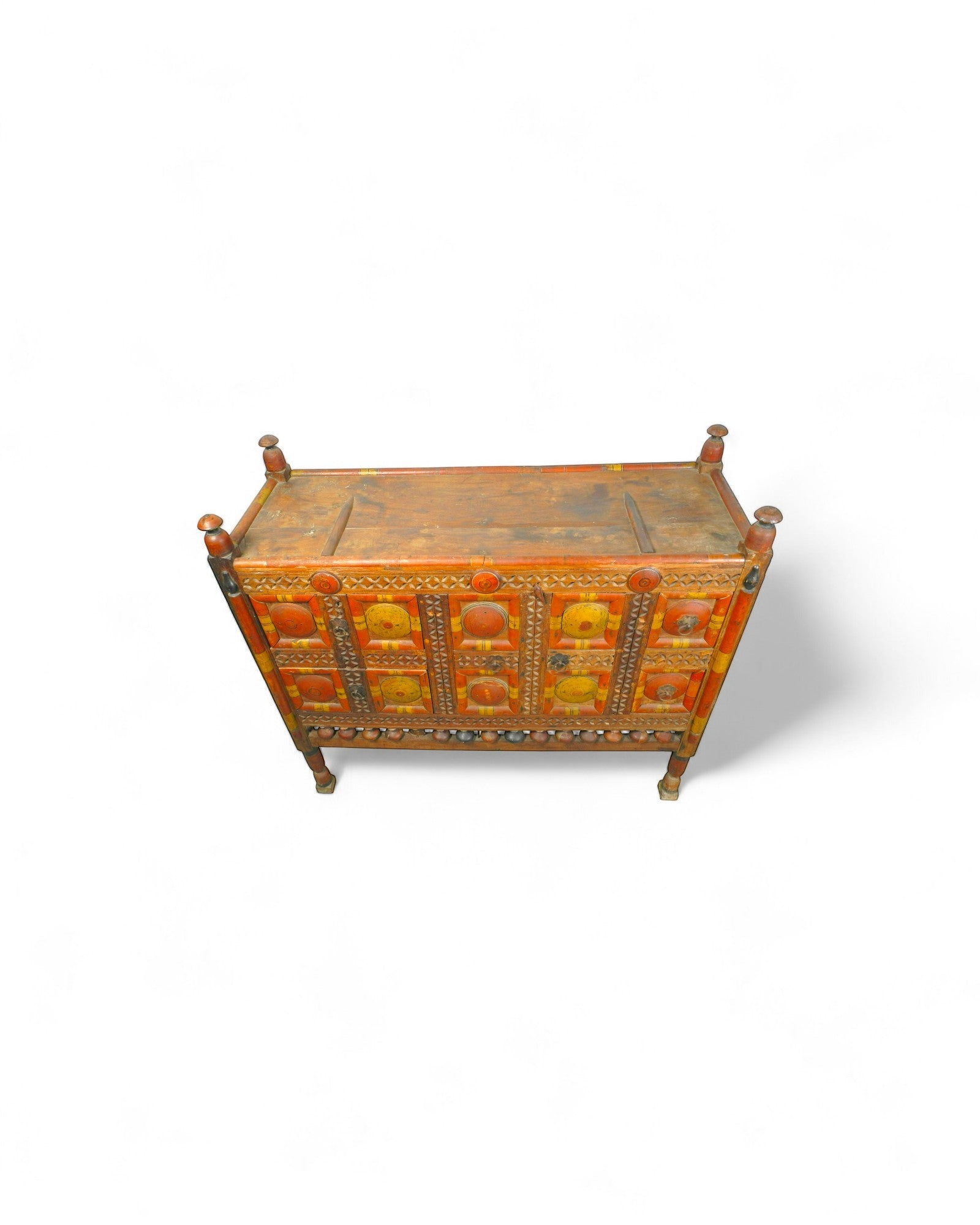 Punjab Painted Chest Commode - Surround Living - 4