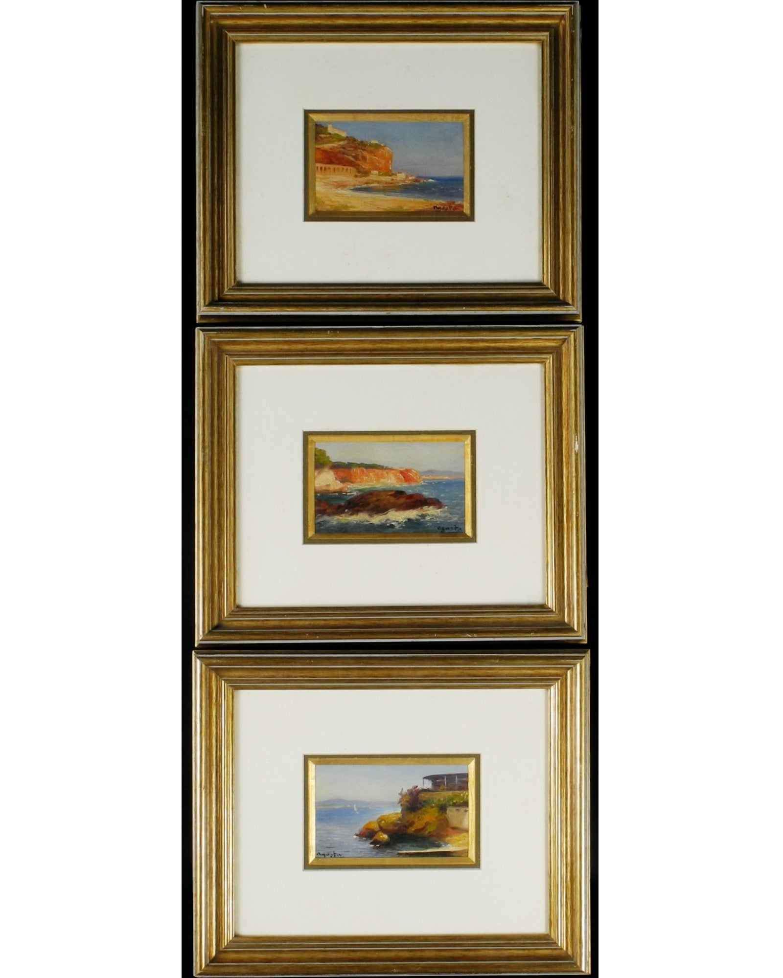 Set of 3 French Riviera Oil Paintings (102 x 87cm) - Surround Living - 2