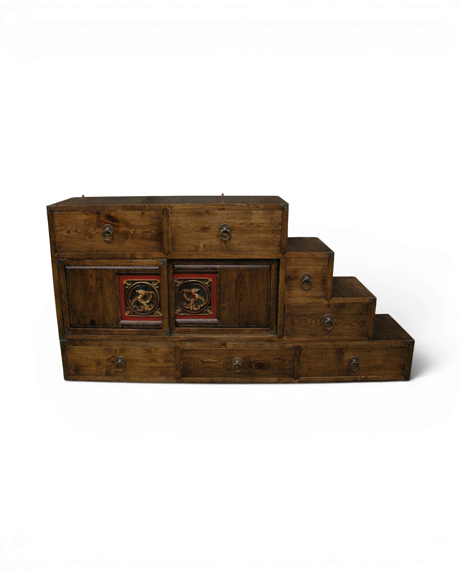 Japanese - Style Tansu Step Chest of Drawers - Surround Living - 6