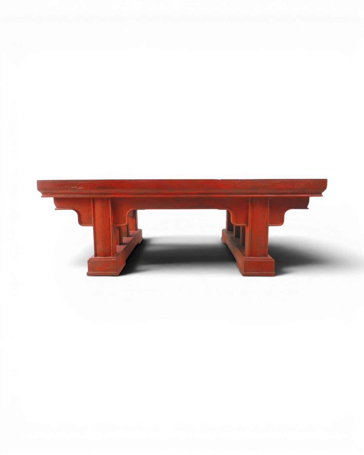 Chinese-Style Red Table in Qing Dynasty Style 2