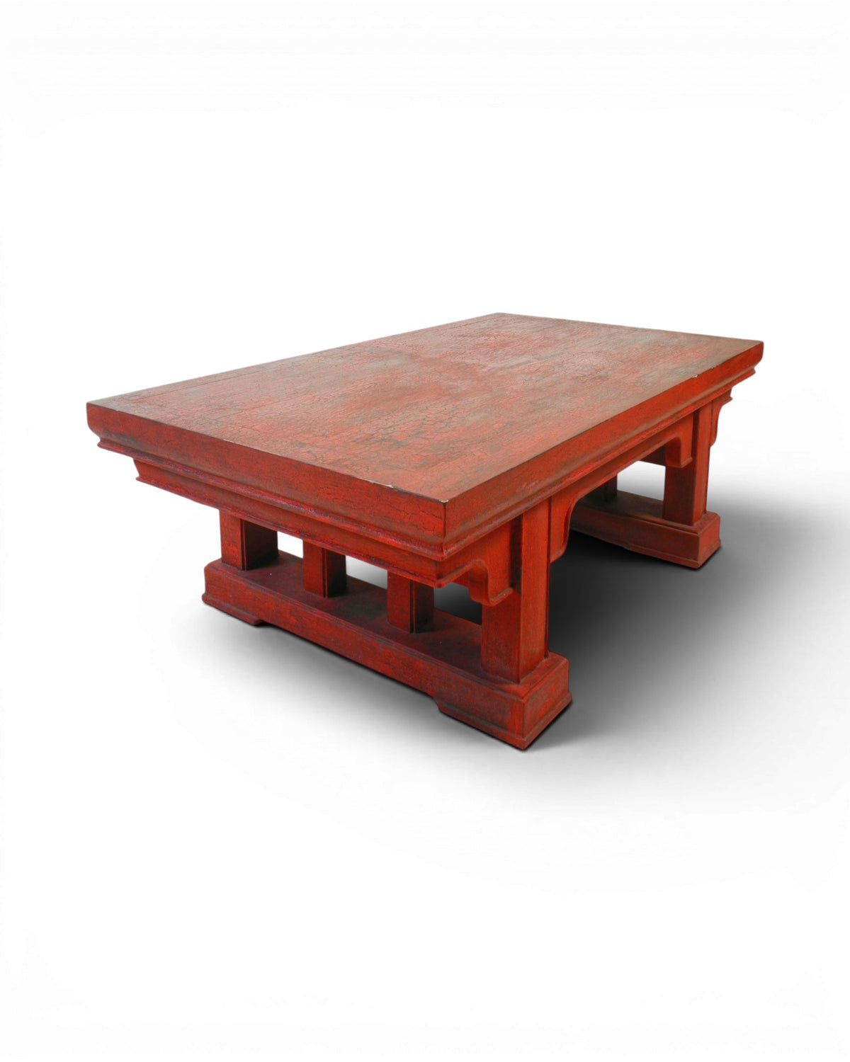 Chinese-Style Red Table in Qing Dynasty Style 2