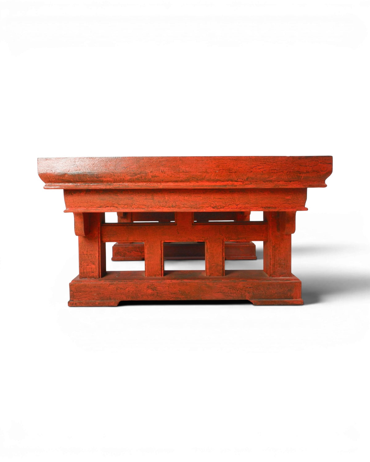 Chinese-Style Red Table in Qing Dynasty Style 2