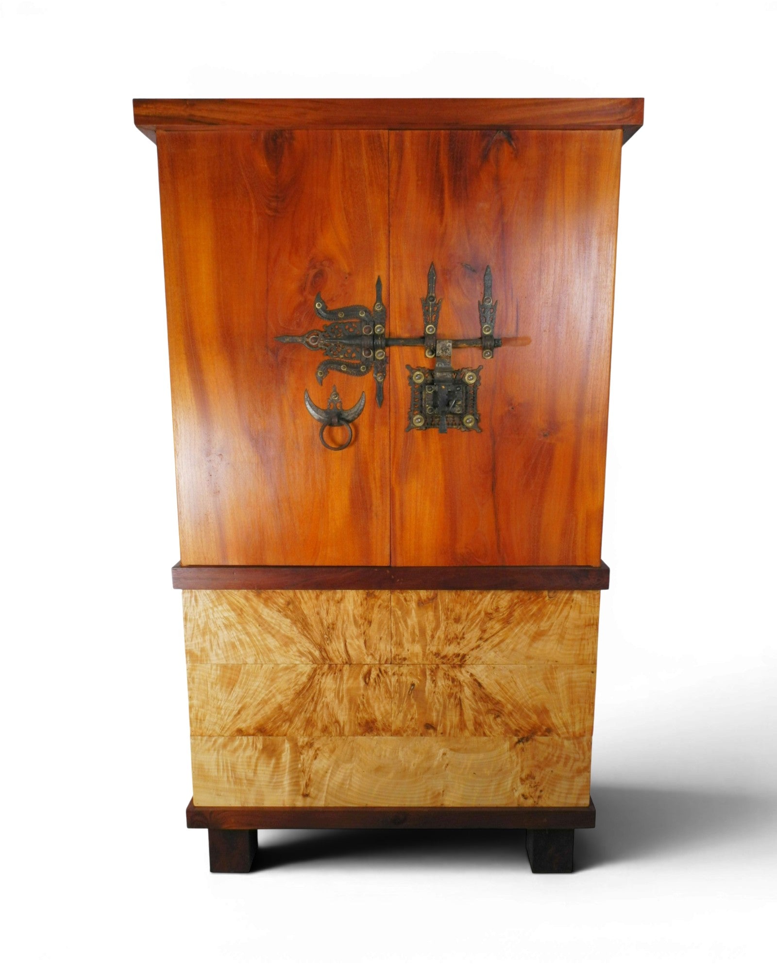 Jack Wood Cabinet with Poplar Burl Drawers - Surround Living - 2