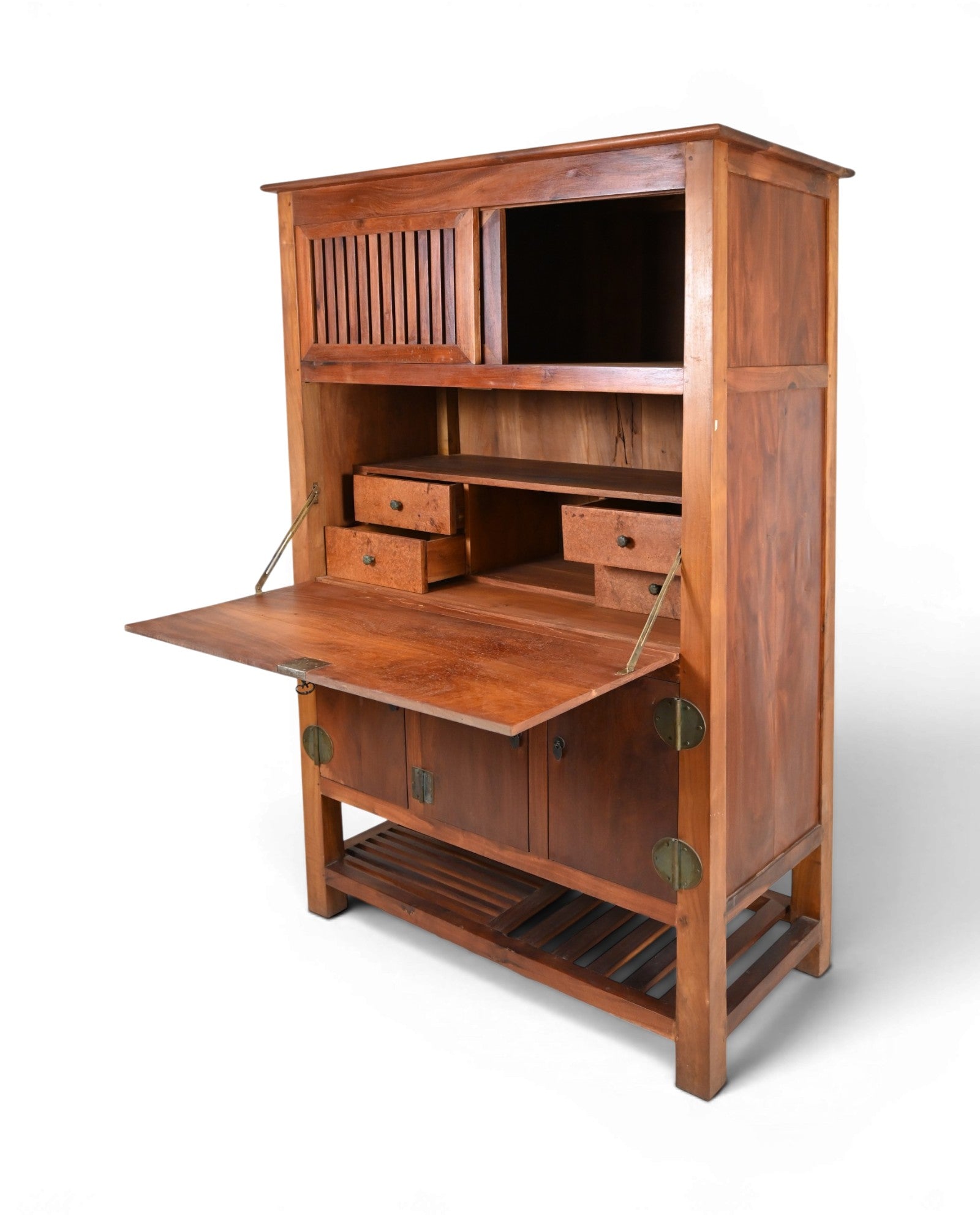 Japanese - Style Fall - Front Secretaire Desk - Surround Living - 5