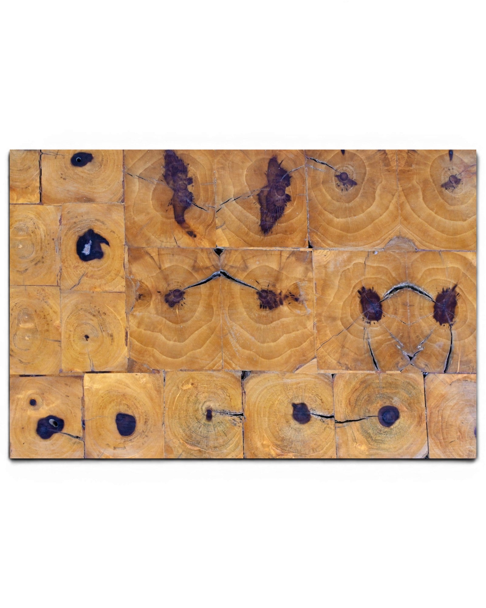 Elm Wood Coffee Table with Poplar Burl Top - Surround Living - 7