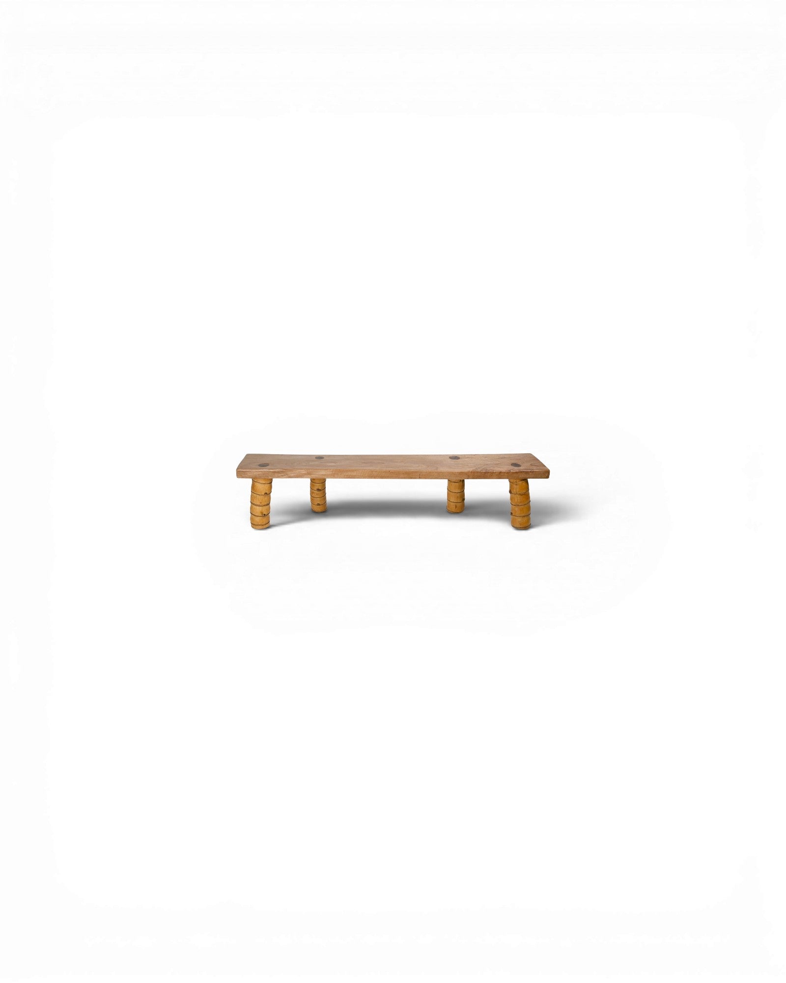 Low Santol Wood Bench with Buddha Belly Bamboo Legs - Surround Living - 1