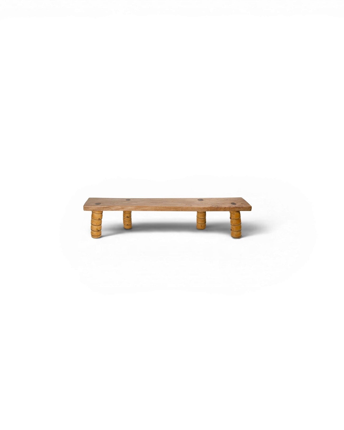 Low Santol Wood Bench with Buddha Belly Bamboo Legs - Surround Living - 1