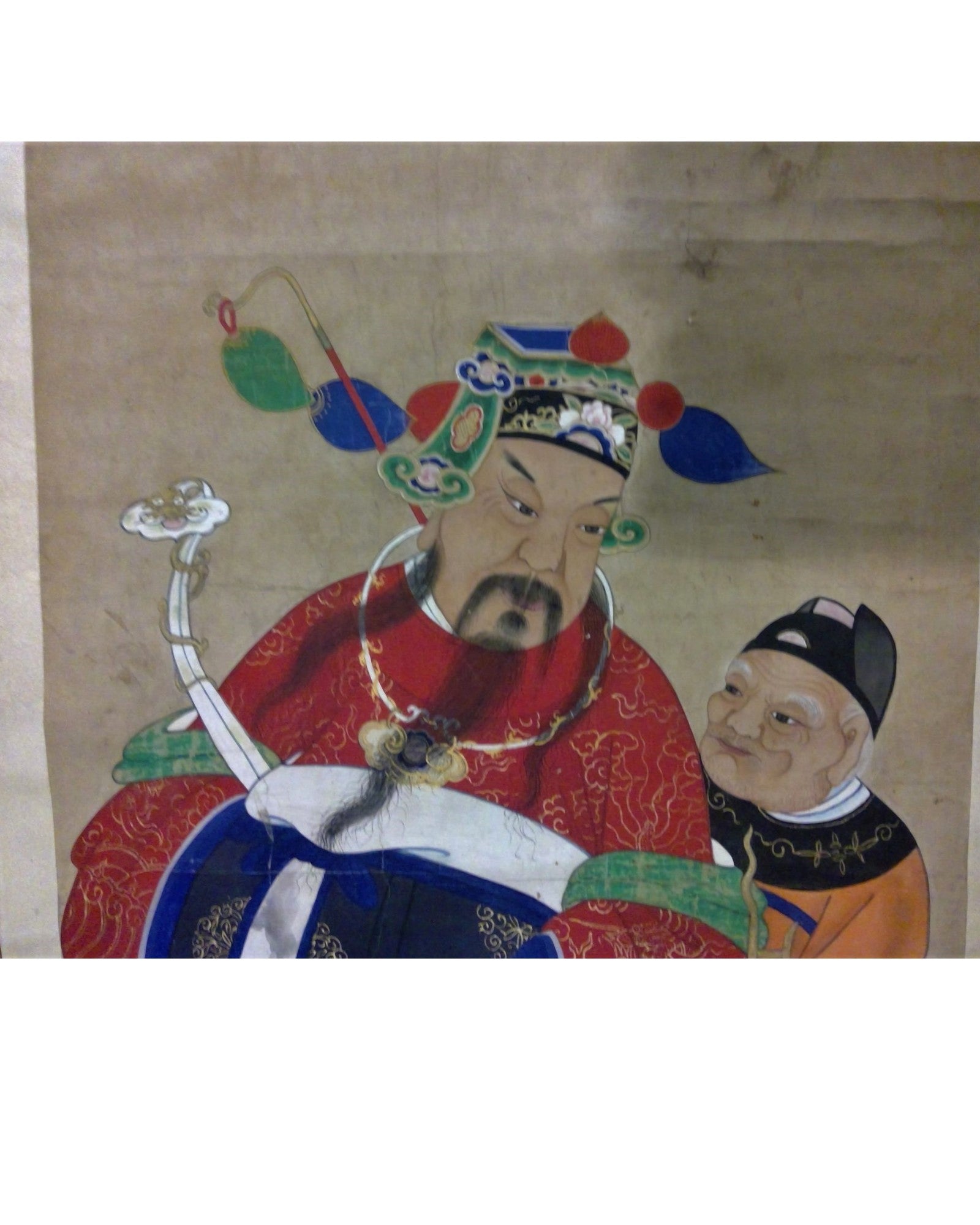 Chinese Painting on Paper - Fu Lu Shou (Three Star Gods) - Surround Living - 7