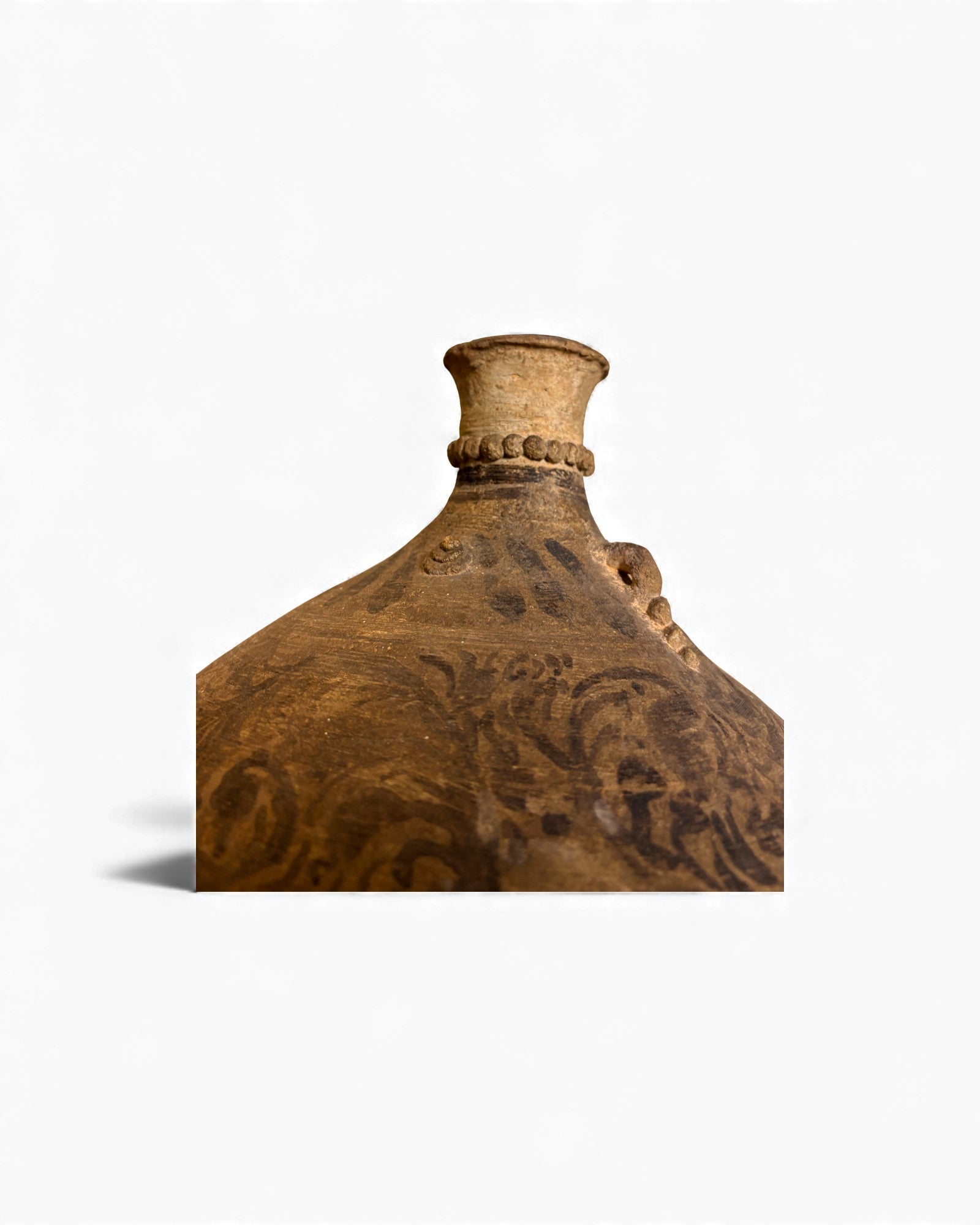 Antique Painted Earthenware Vessel Surround Living - 10