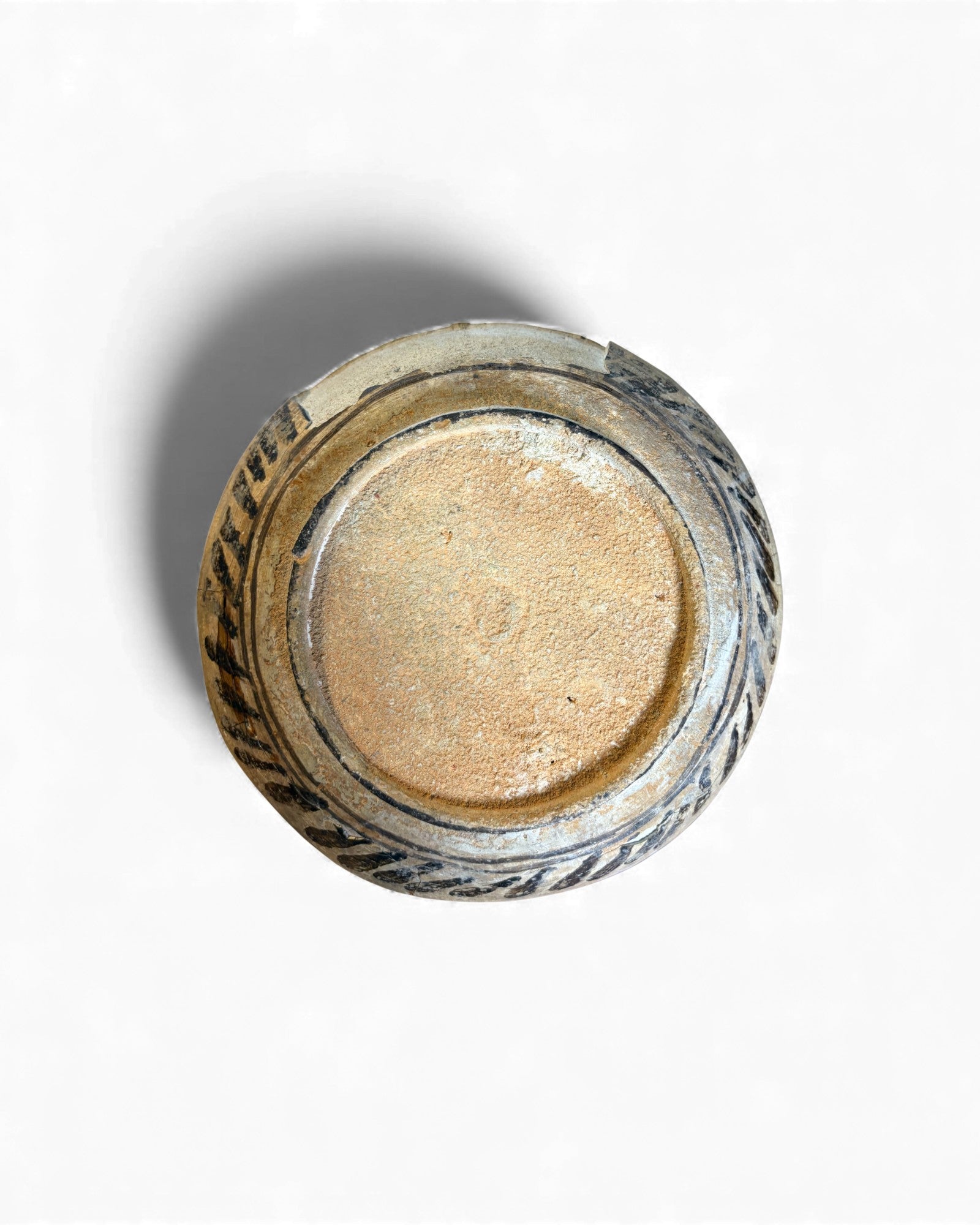 Antique Painted Earthenware Vessel Surround Living - 11