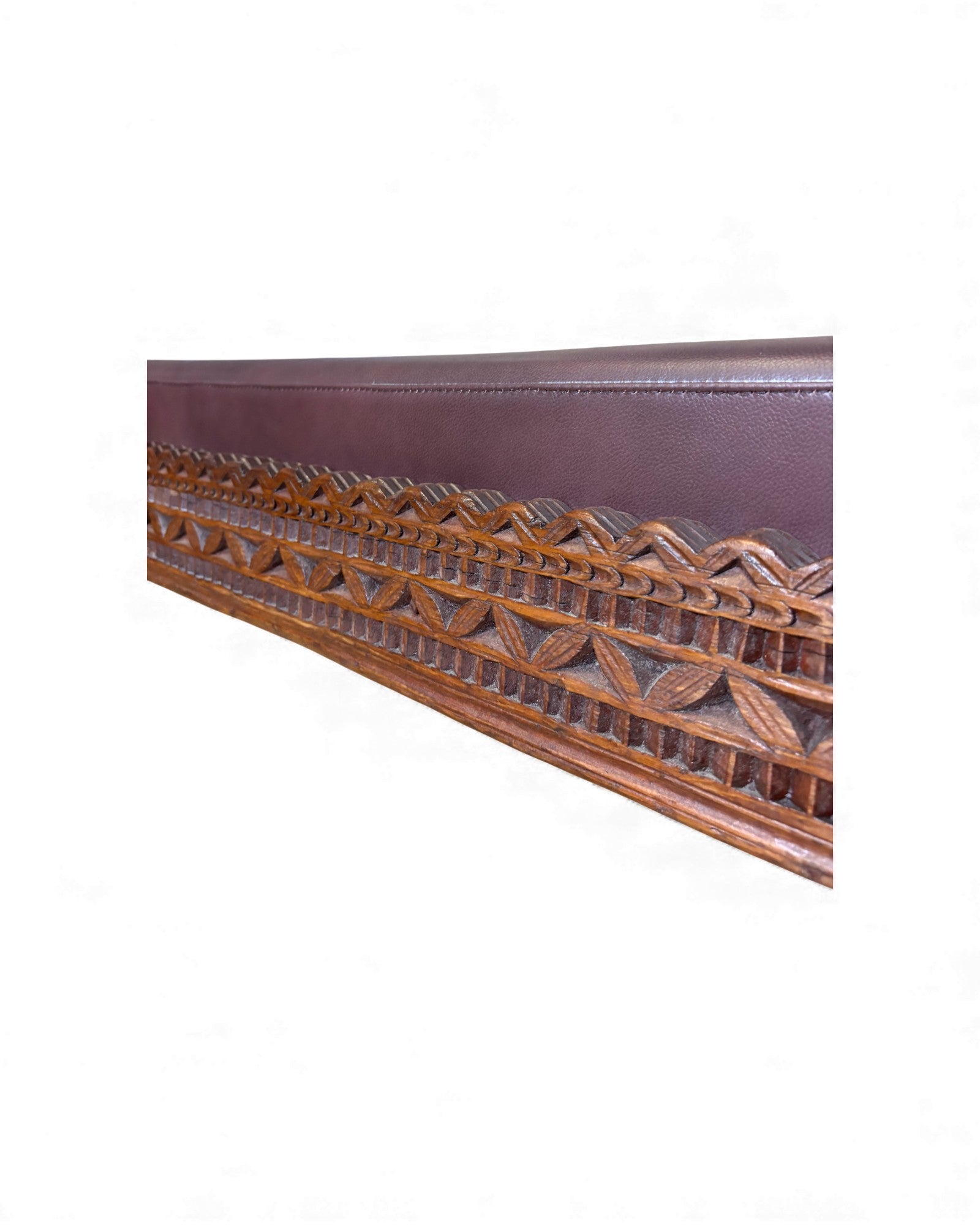 Antique Hand-Carved Wooden Daybed Surround Living - 9
