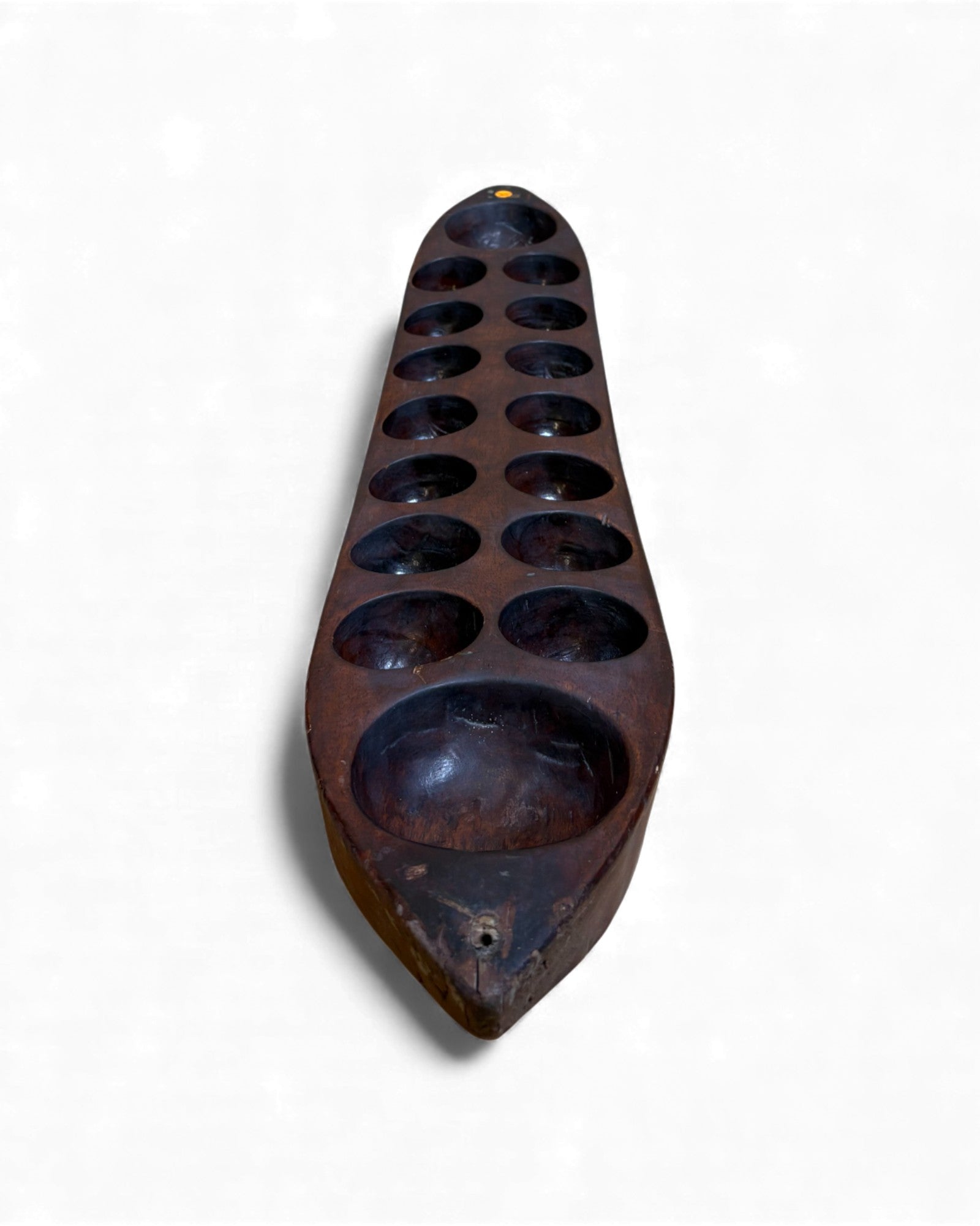 Antique Wooden Congkak Game Board Surround Living - 4